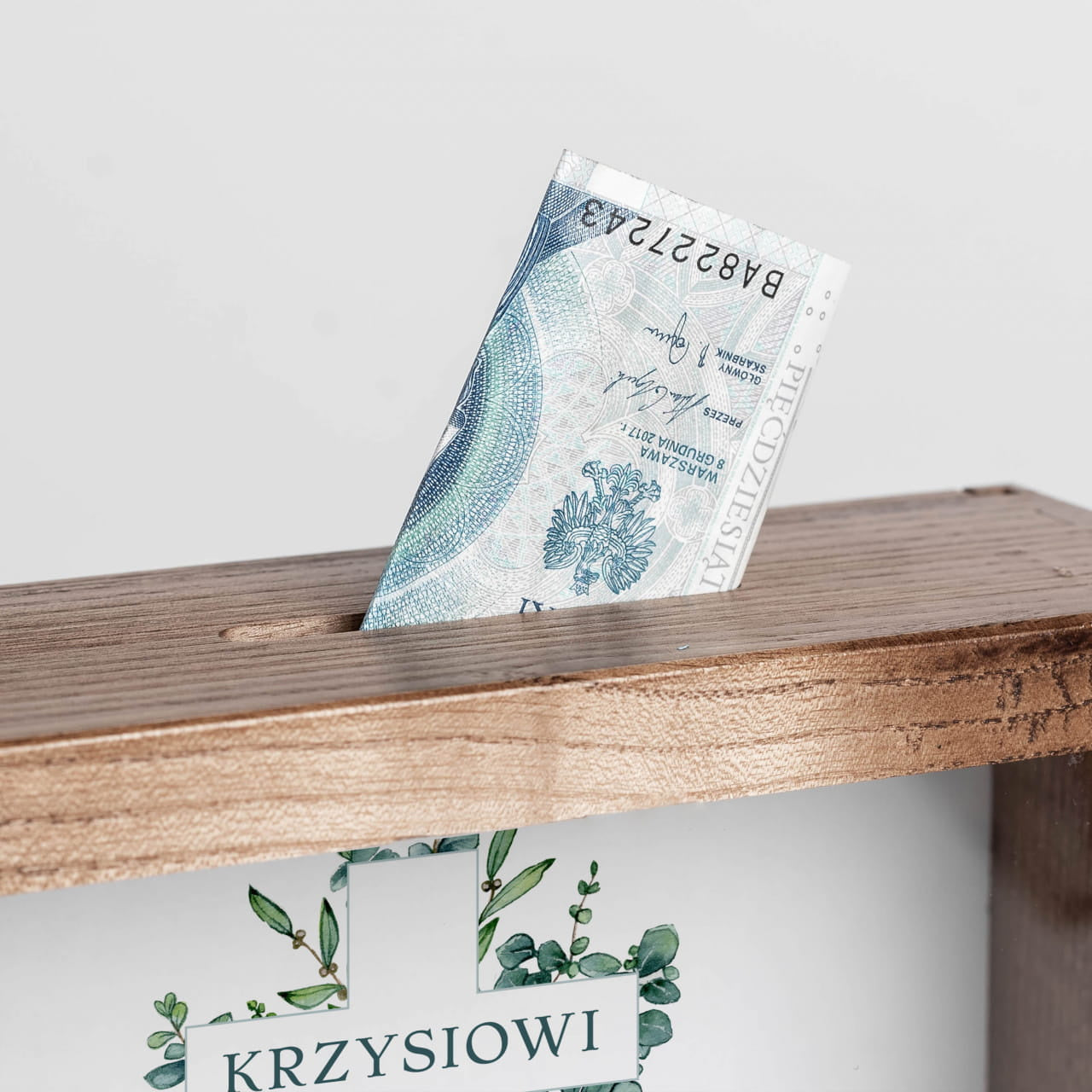 Skarbonka na chrzciny skarbonka na chrzest pamiątka chrztu świętego prezent na chrzciny
