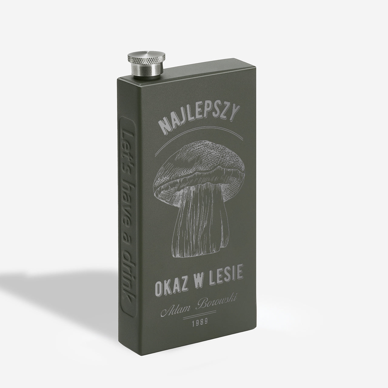 Piersiówka na urodziny grzybiarza