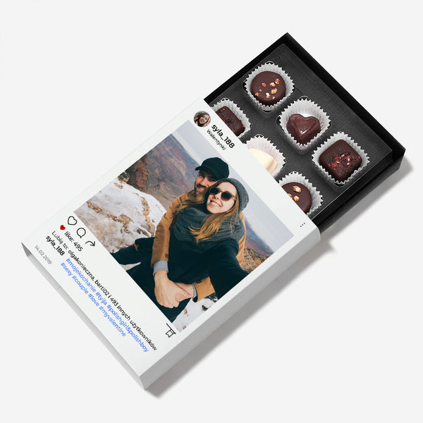 Czekoladki ze zdjęciem - prezent dla dziewczyny na walentynki