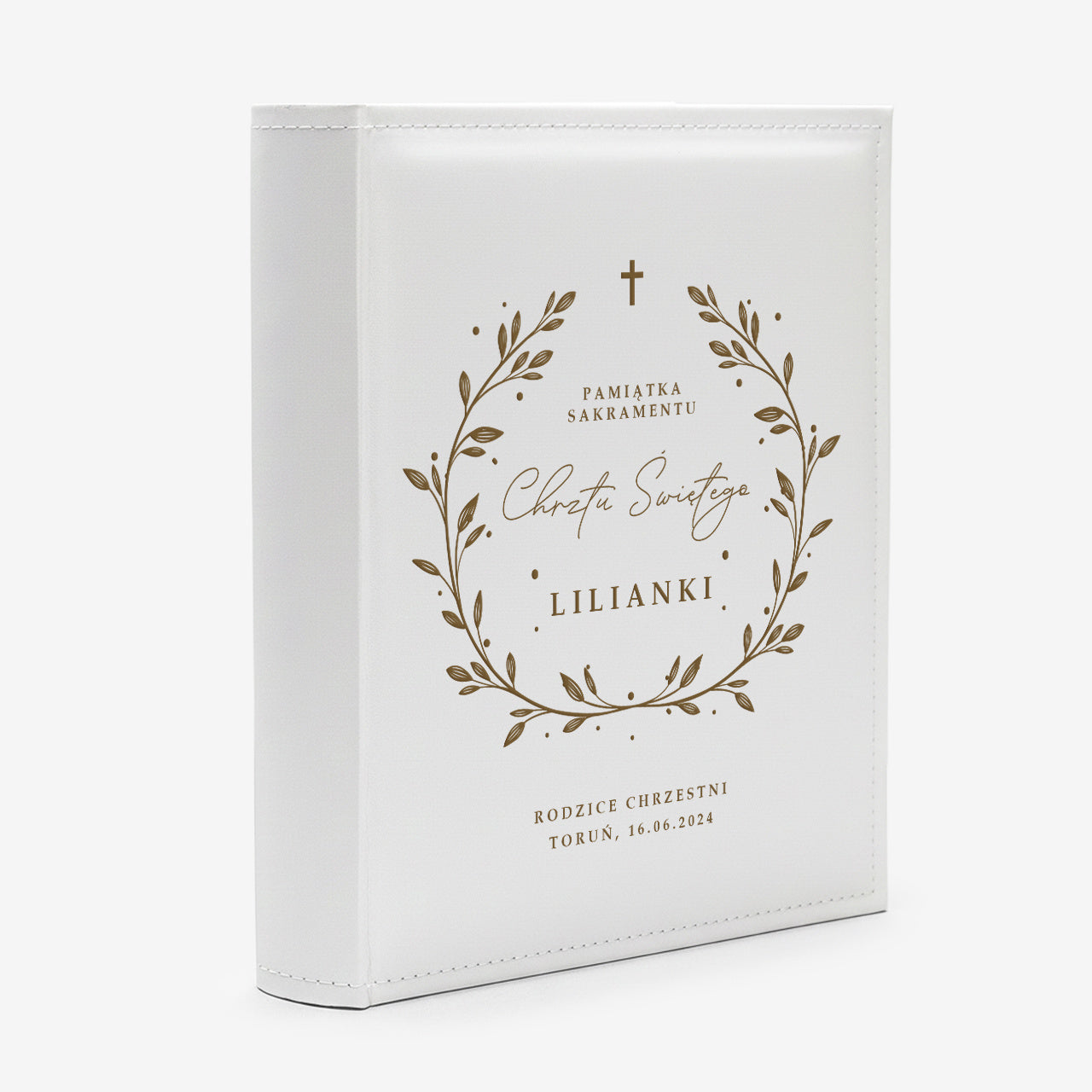 Personalizowany album na chrzest - pamiątka chrztu świętego