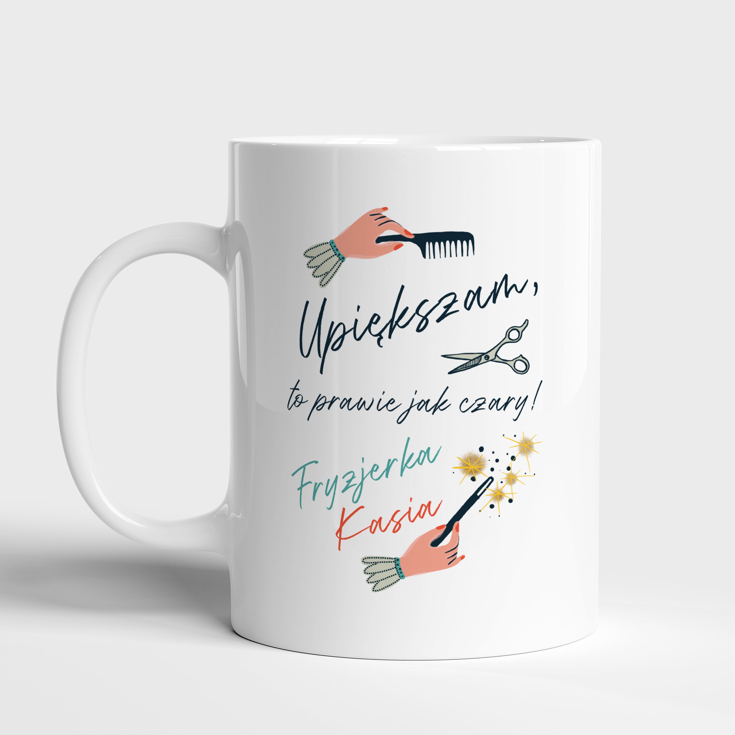 Kubek dla fryzjerki prezent dla fryzjerki personalizowany kubek prezent do salonu fryzjerskiego