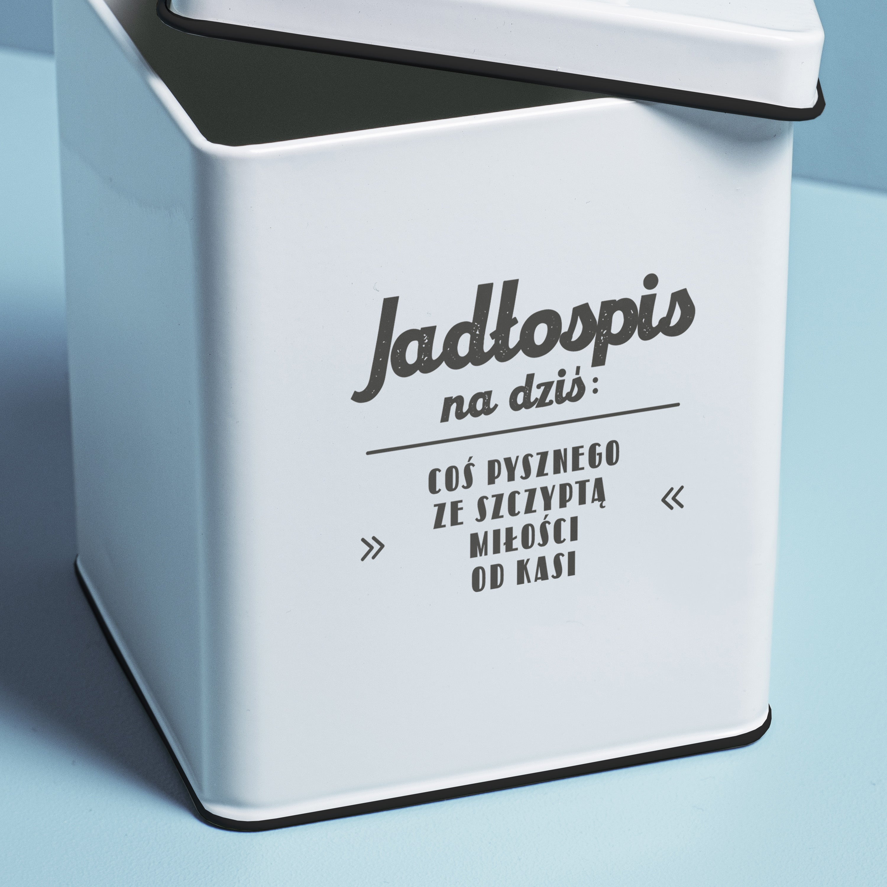 Personalizowana puszka kuchenna - prezent dla gospodyni domowej