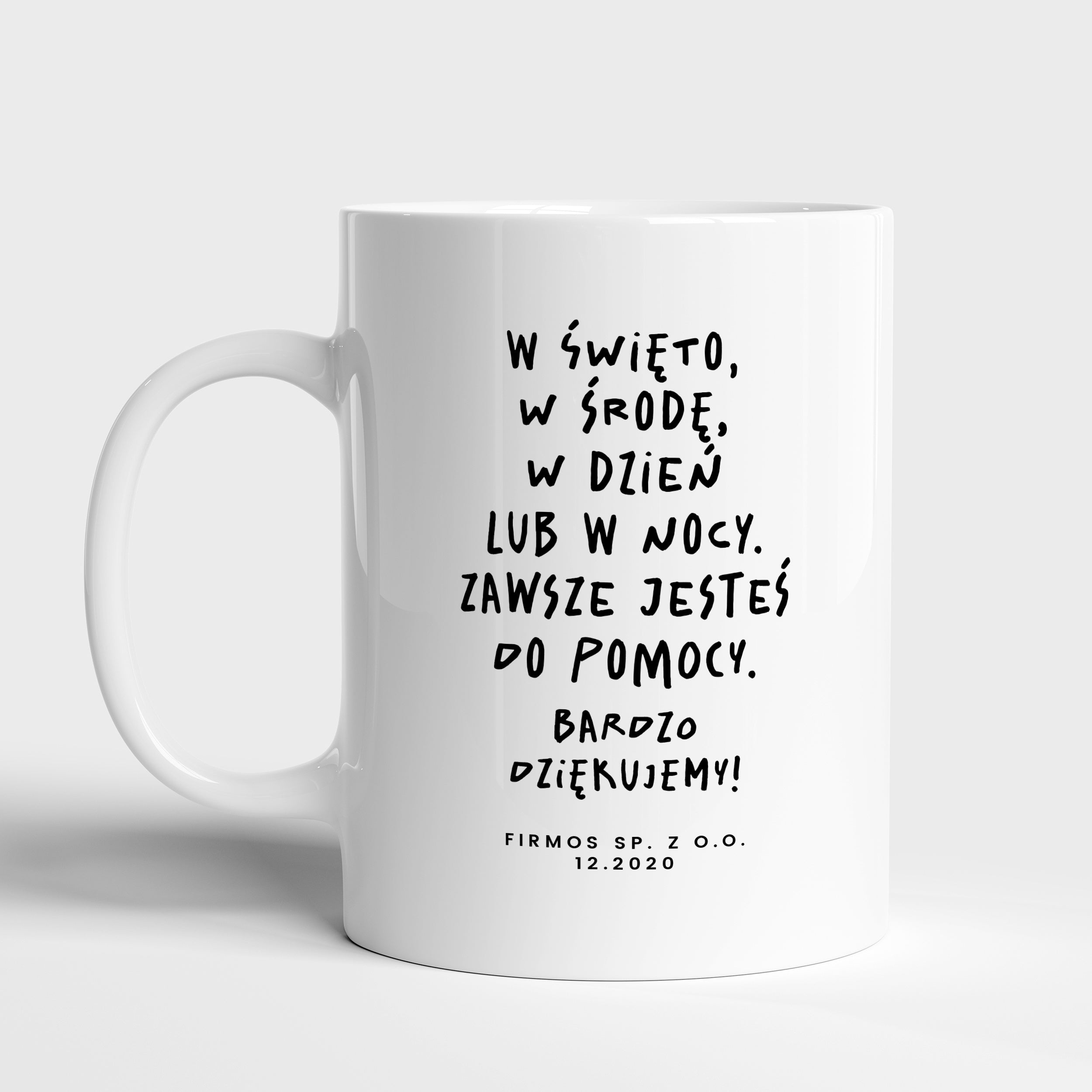 Kubek dla współpracownika - podziękowanie za współpracę personalizowany kubek prezent na podziękowanie