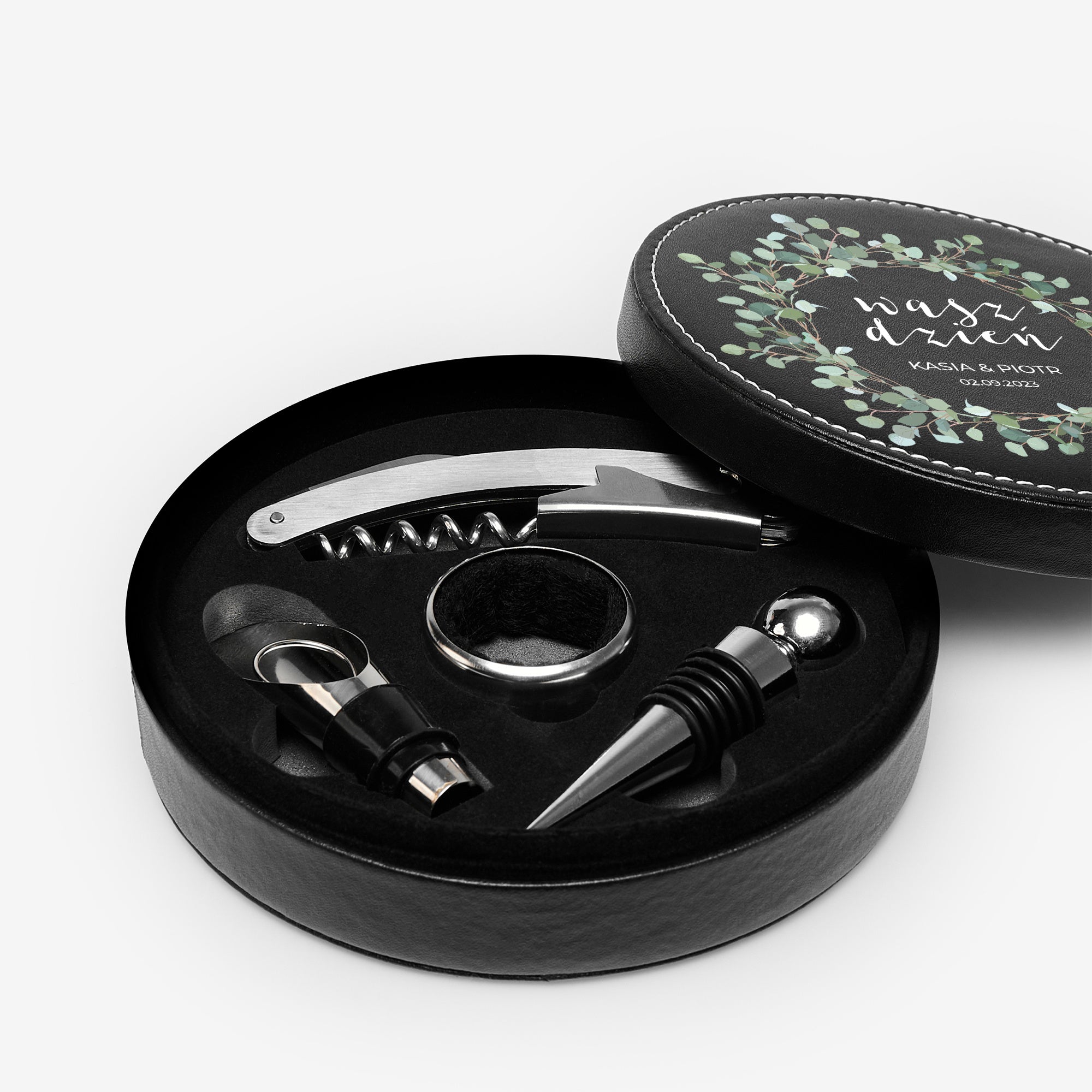 Zestaw do wina na prezent ślubny - elegancki prezent na ślub