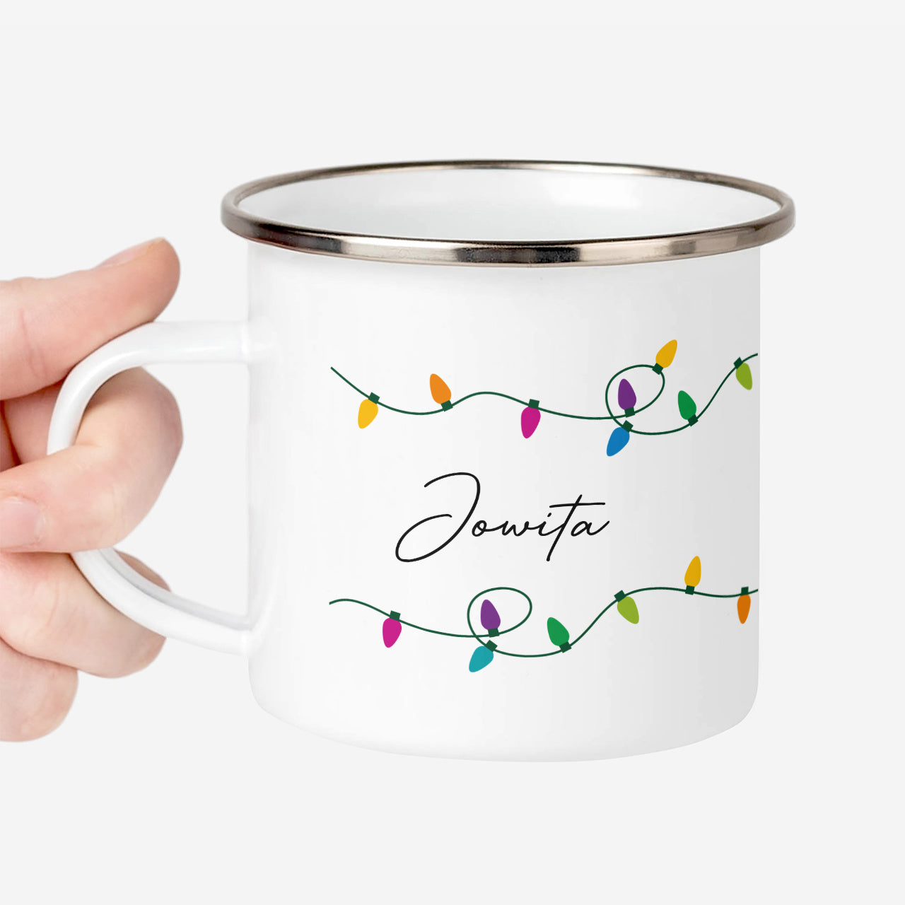 Kubek świąteczny z imieniem - prezent na święta personalizowany kubek świąteczny