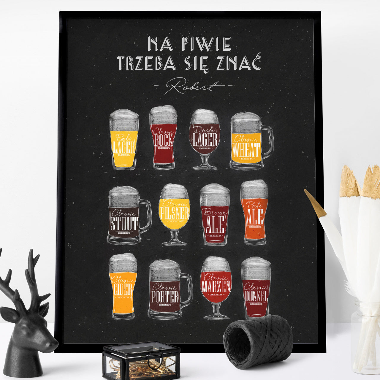 Plakat dla miłośnika piwa