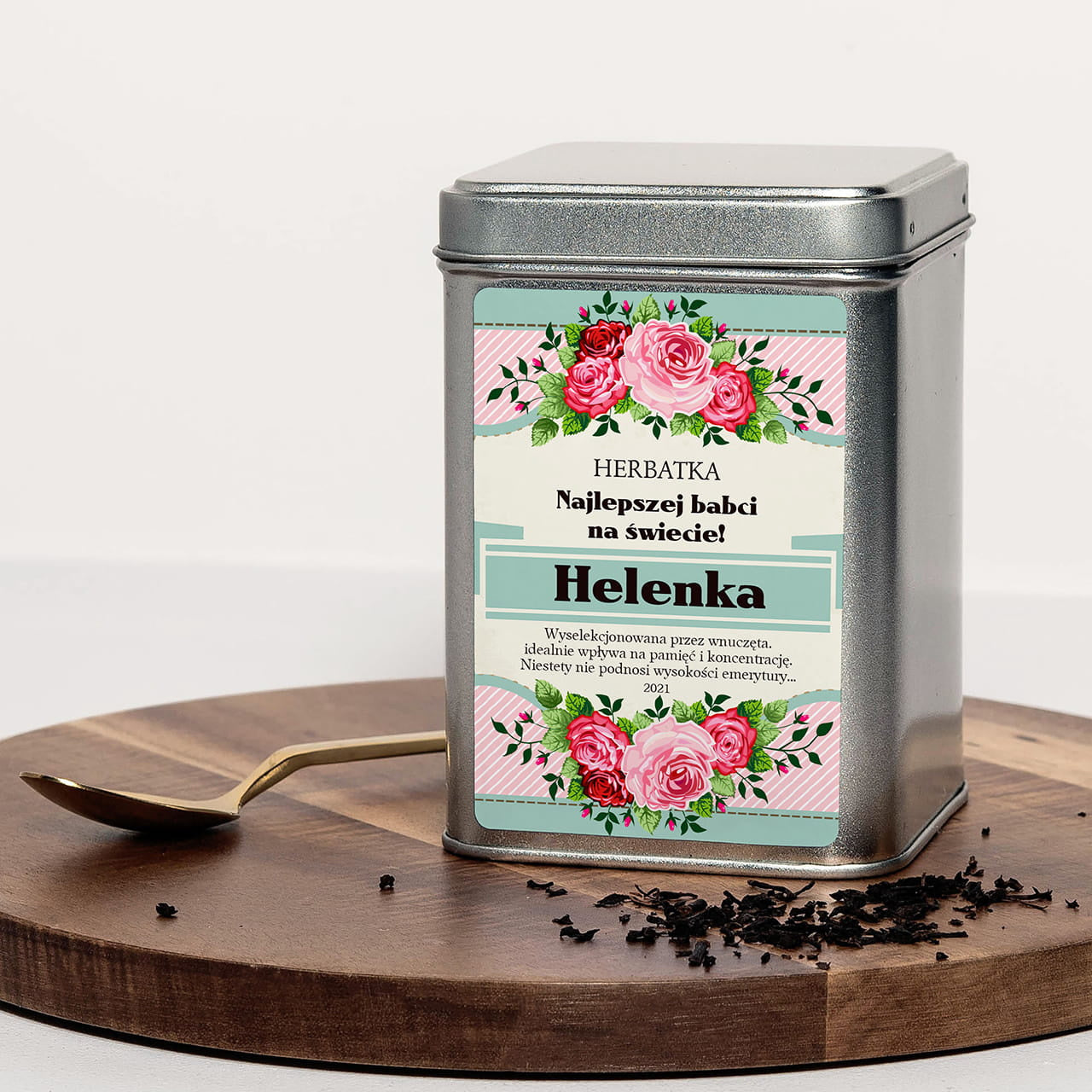 Personalizowana herbatka dla babci - prezent na Dzień Babci herbata dla babci prezent dla babci