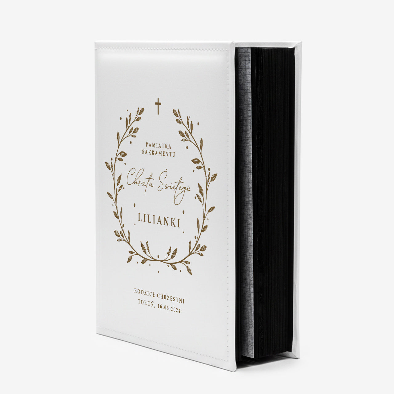 Personalizowany album na chrzest - pamiątka chrztu świętego