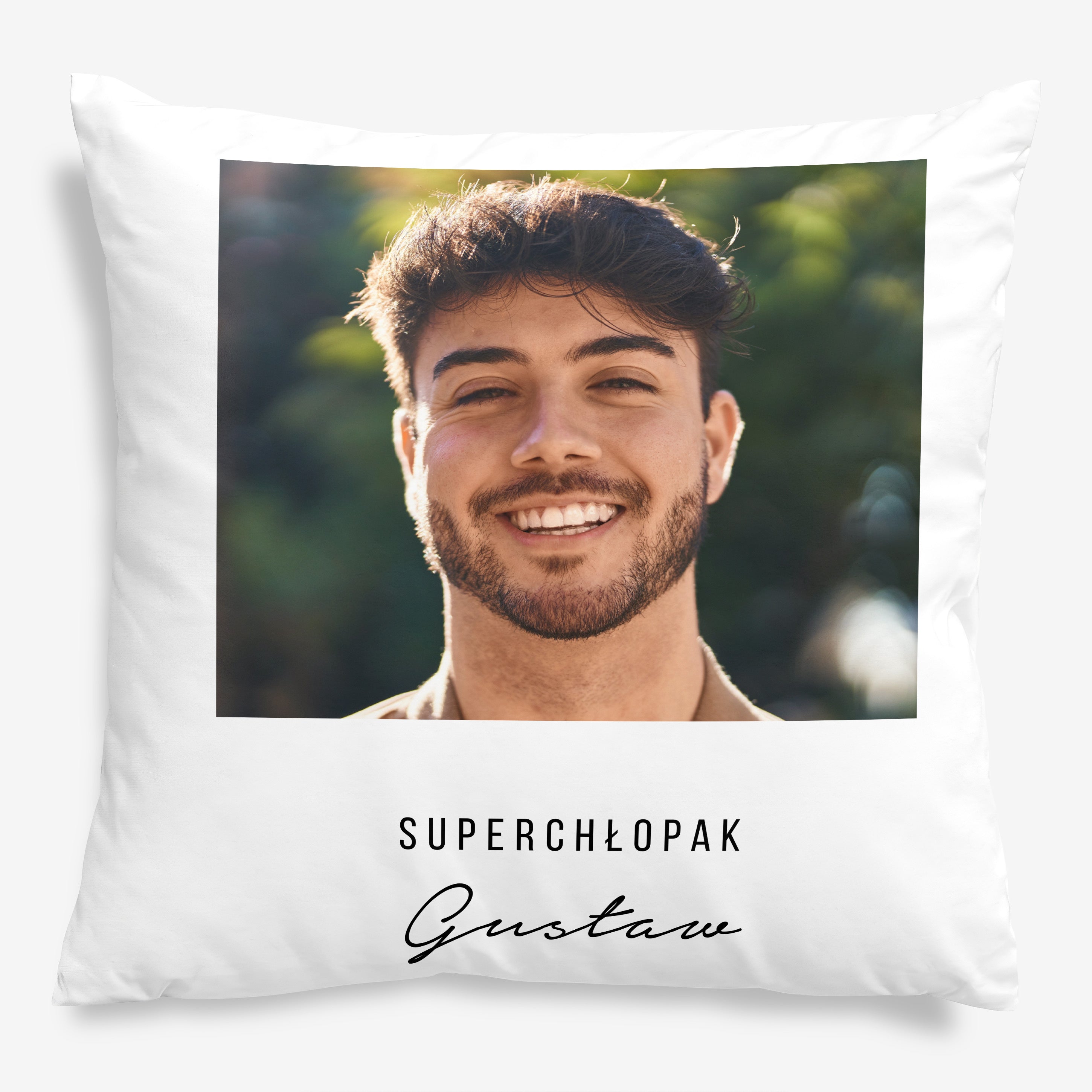 Poduszka ze zdjęciem dla chłopaka - Superchłopak