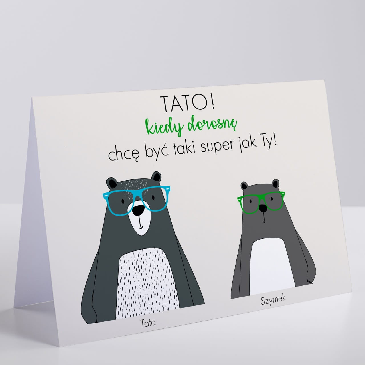 Kartka od dziecka dla taty - Taki Jak Tata