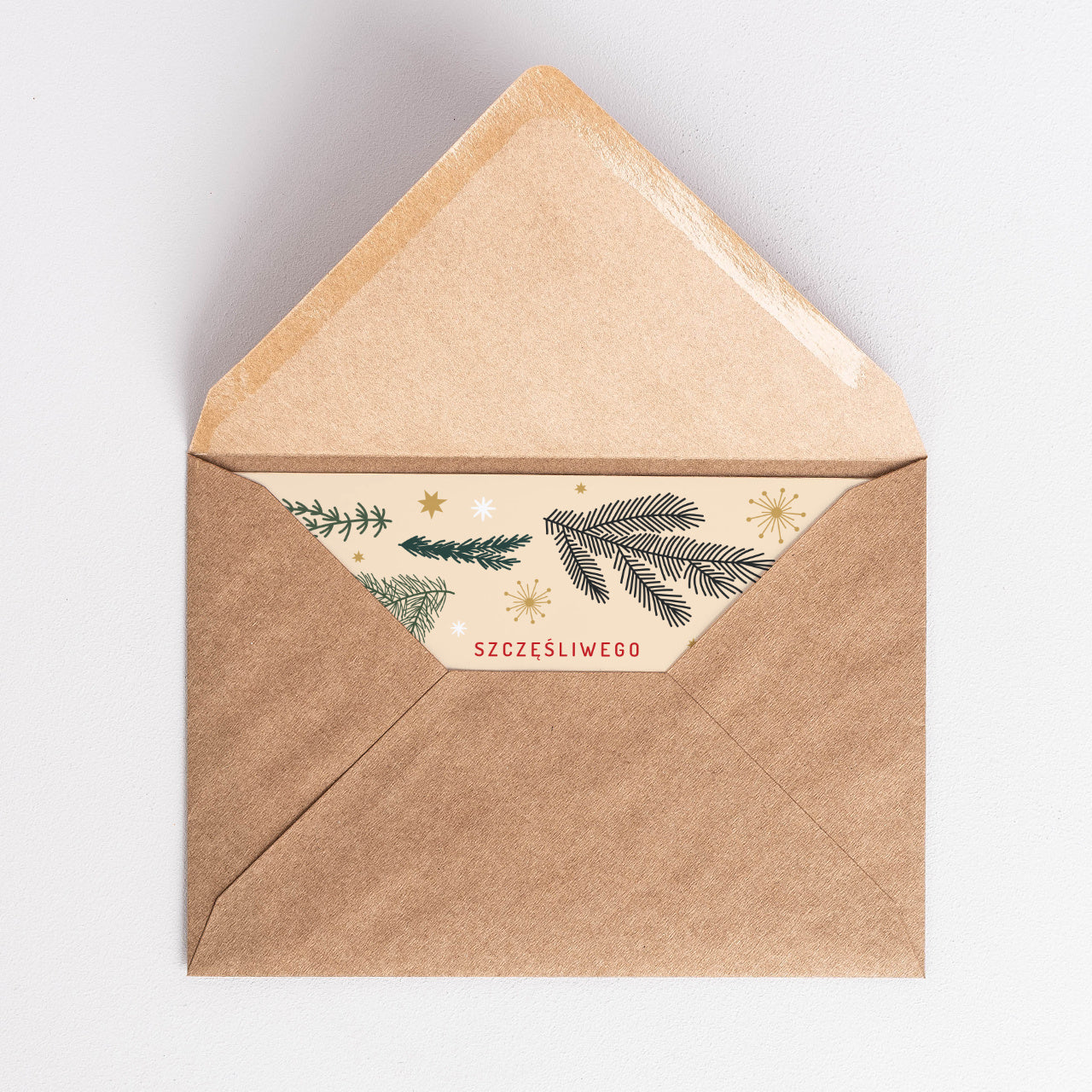 Personalizowana kartka na nowy rok - Gałązki