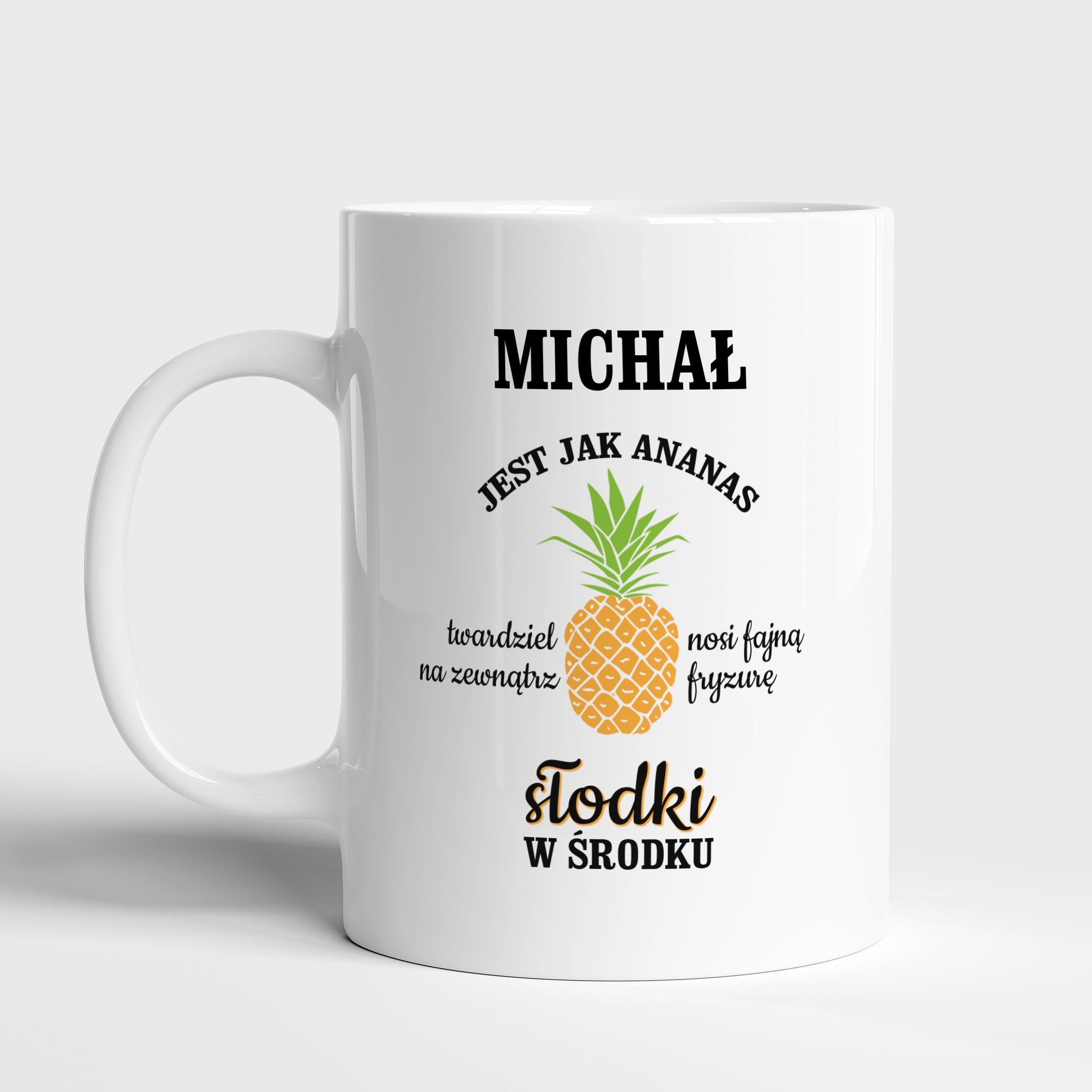 Personalizowany kubek - Ananas - prezent dla chłopaka prezent na dzień chłopaka kubek na dzień chłopaka