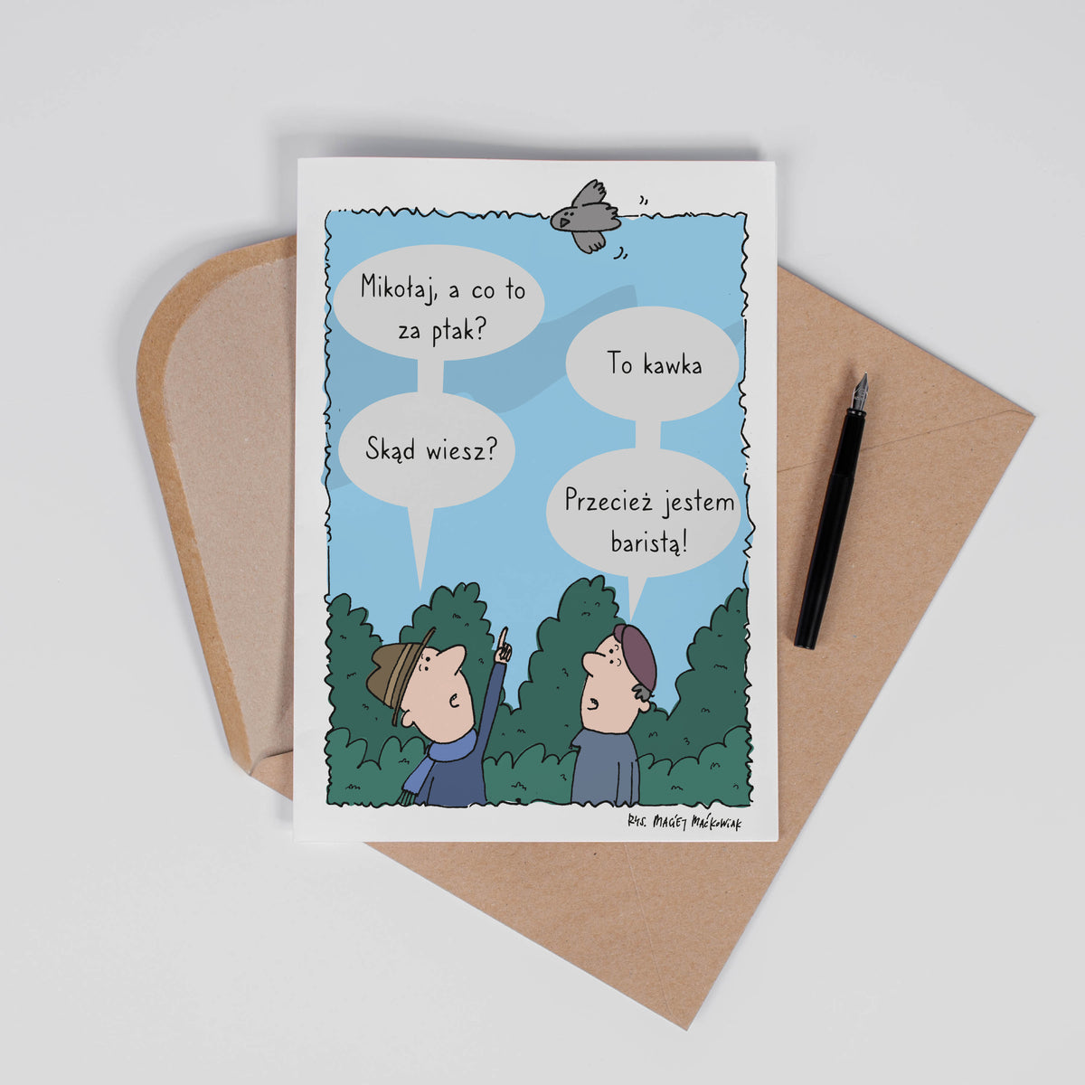 Personalizowana kartka A4 - upominek dla baristy prezent dla miłośnika kawy