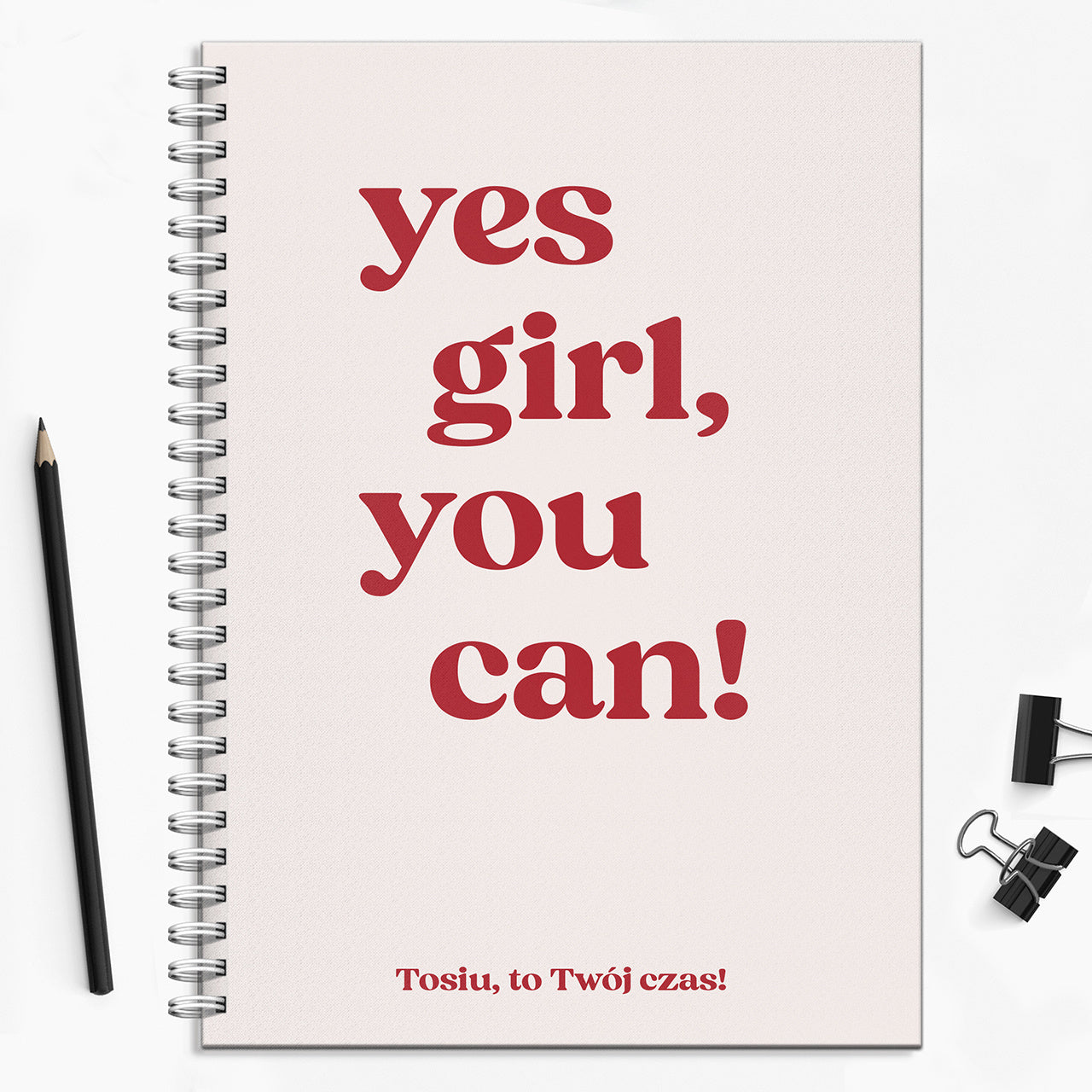 Notatnik personalizowany - prezent motywacyjny notes z grawerem prezent dla niej