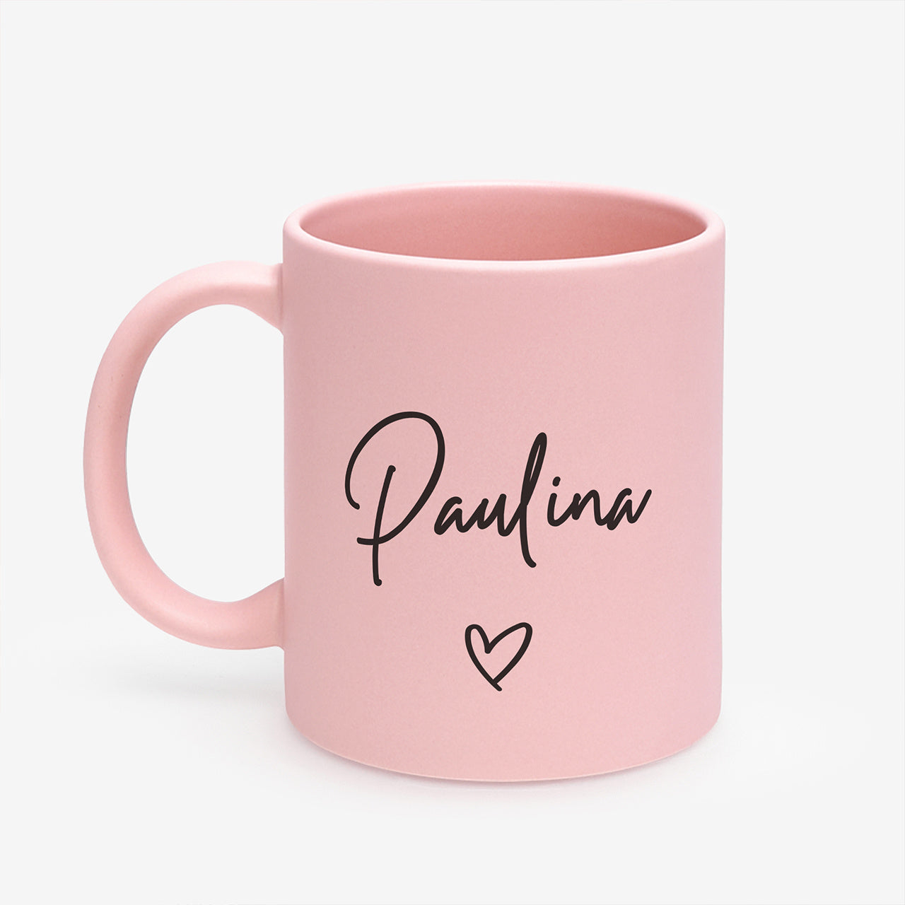 Różowy kubek z imieniem - prezent dla niej