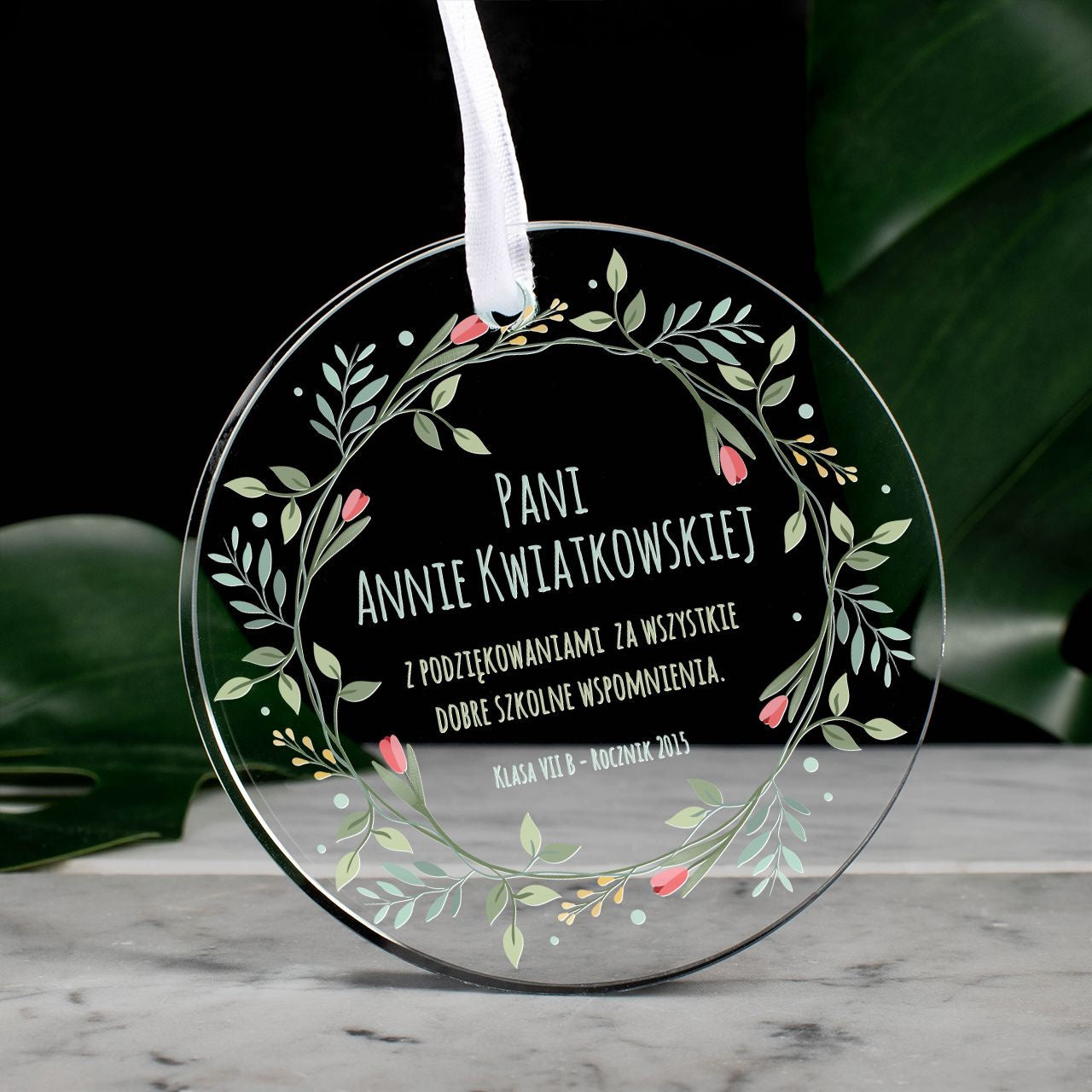 Zawieszka dla nauczycielki - upominek dla wychowawczyni