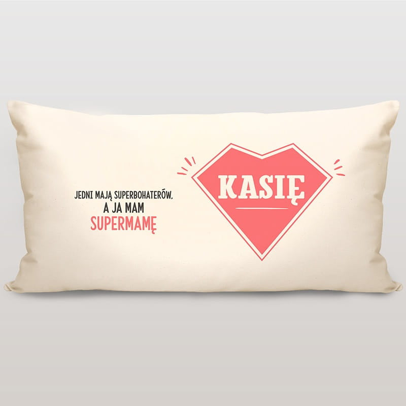 Poduszka personalizowana bawełniana - prezent na Dzień Mamy prezent na dzień matki poduszka na dzień mamy