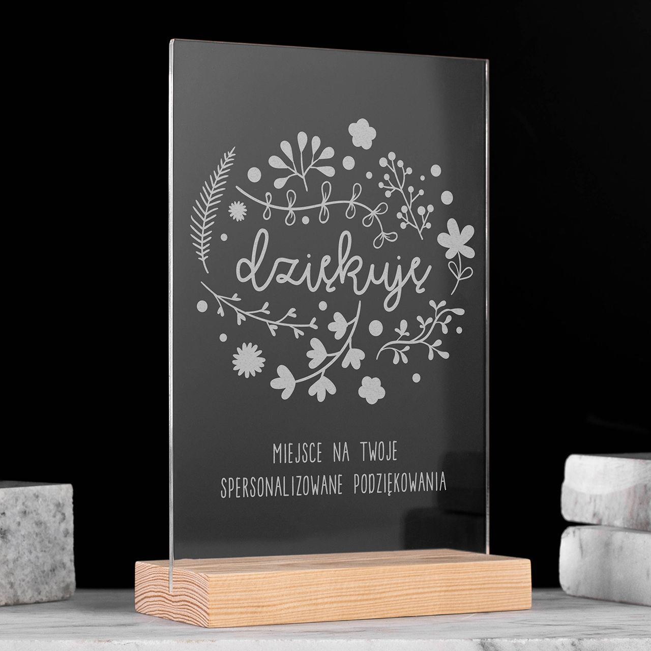 Personalizowana statuetka na podziękowanie