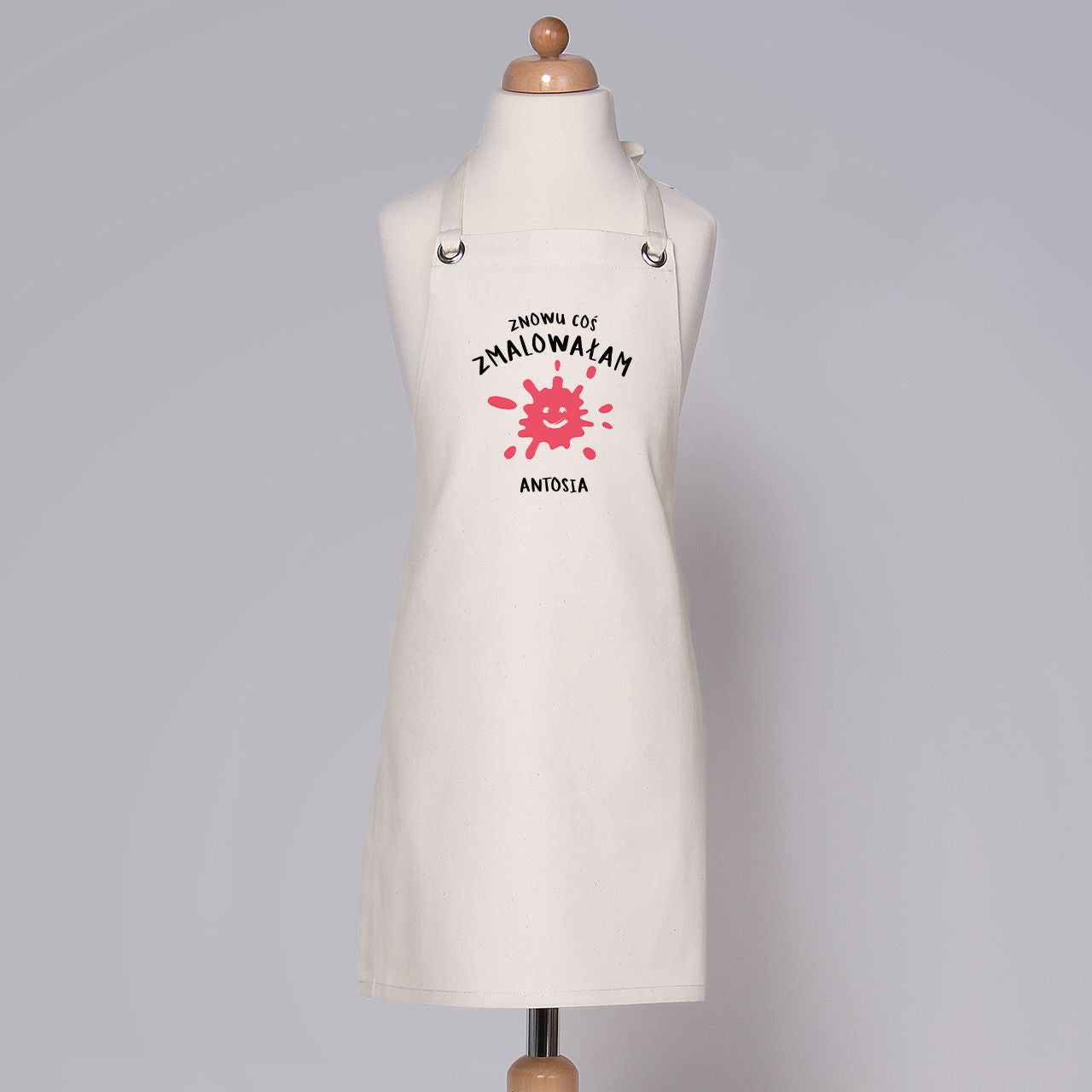 Personalizowany fartuch dla dziewczynki - coś zmalowałam prezent dla dziewczynki fartuch personalizowany