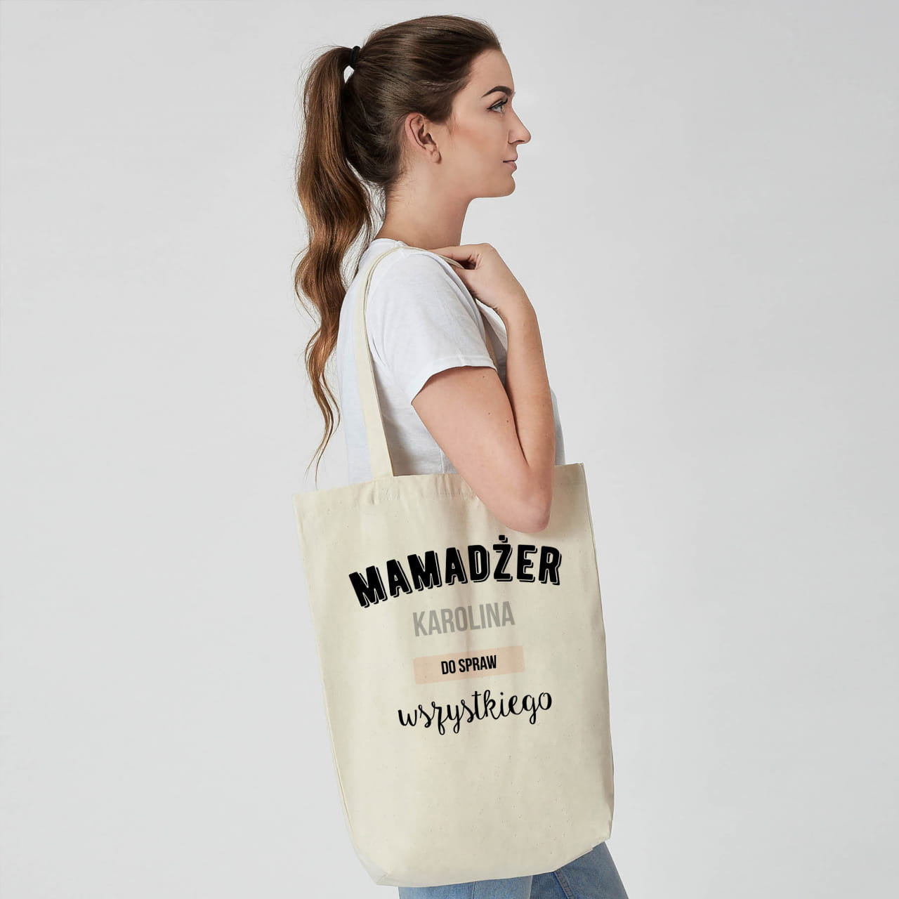 Personalizowana torba na zakupy dla mamy torba dla mamy prezent dla mamy torba na zakupy
