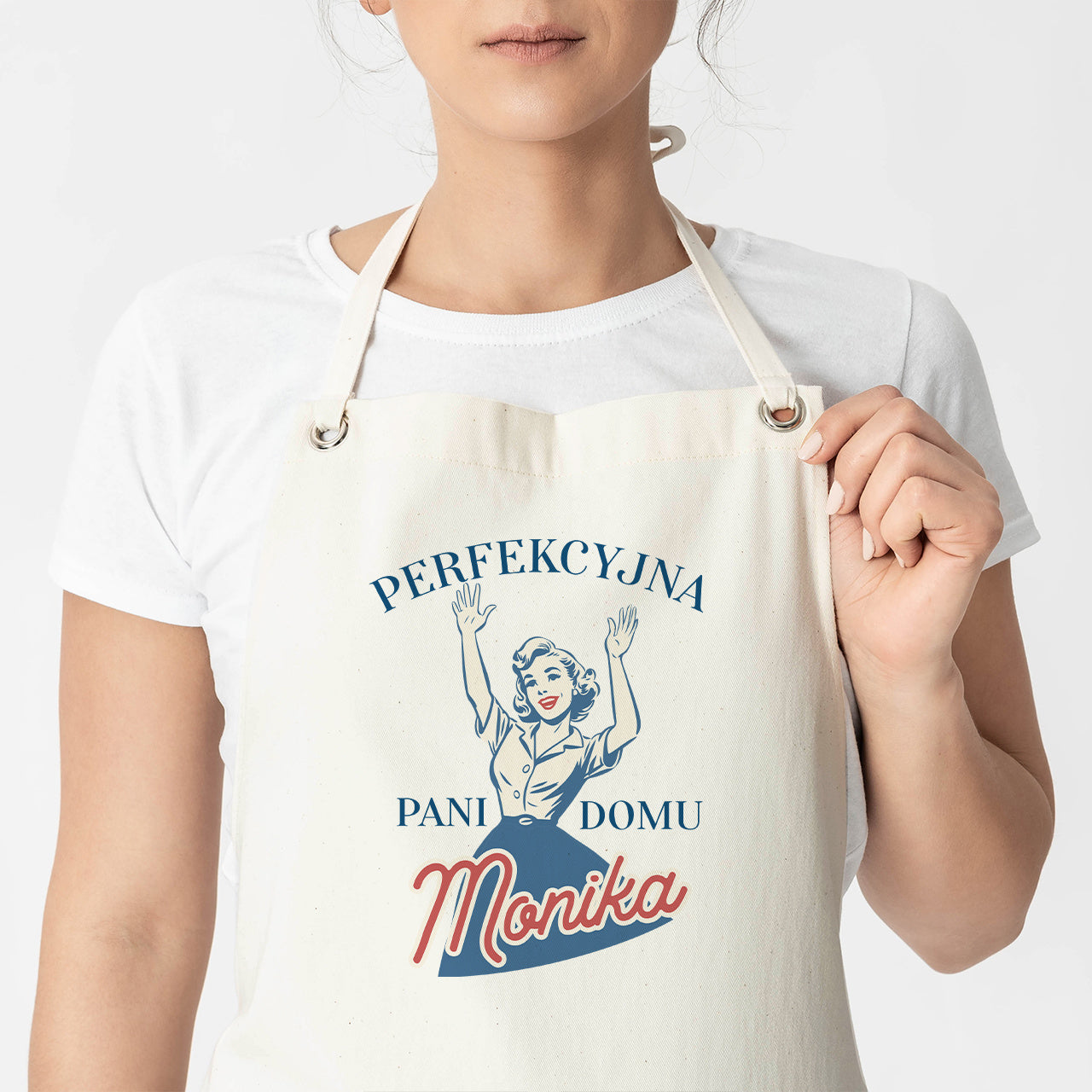 Personalizowany fartuch w stylu retro - perfekcyjna Pani domu