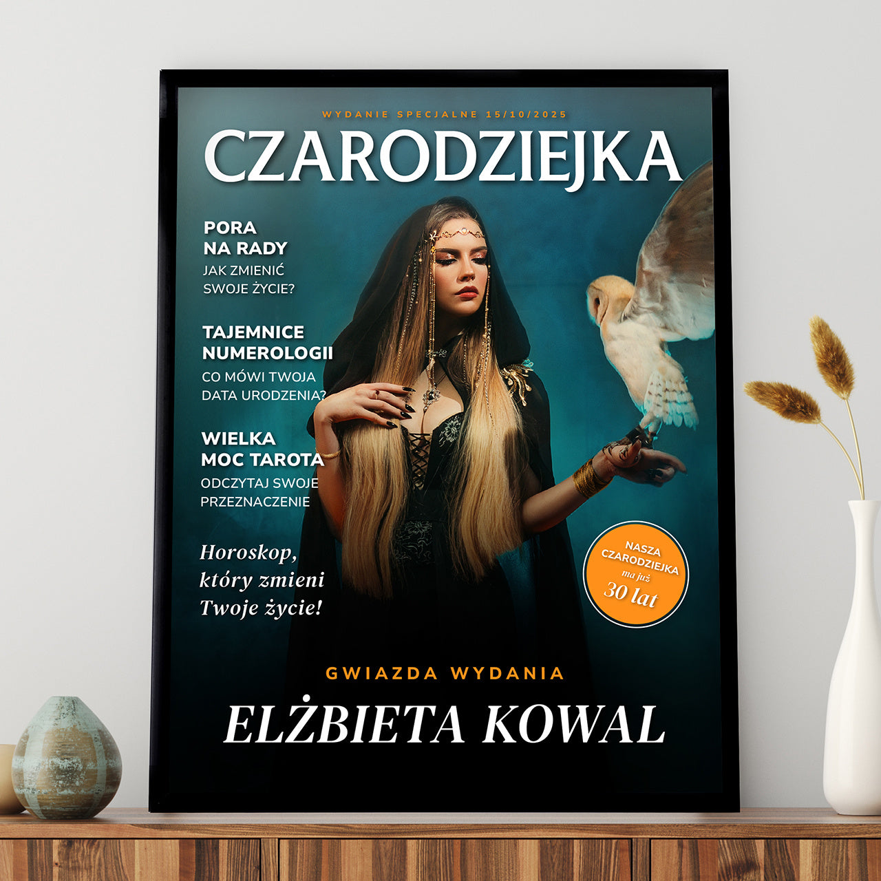 Plakat w ramce - prezent dla zodiakary plakat astrologiczny prezent dla miłośniczki horoskopów