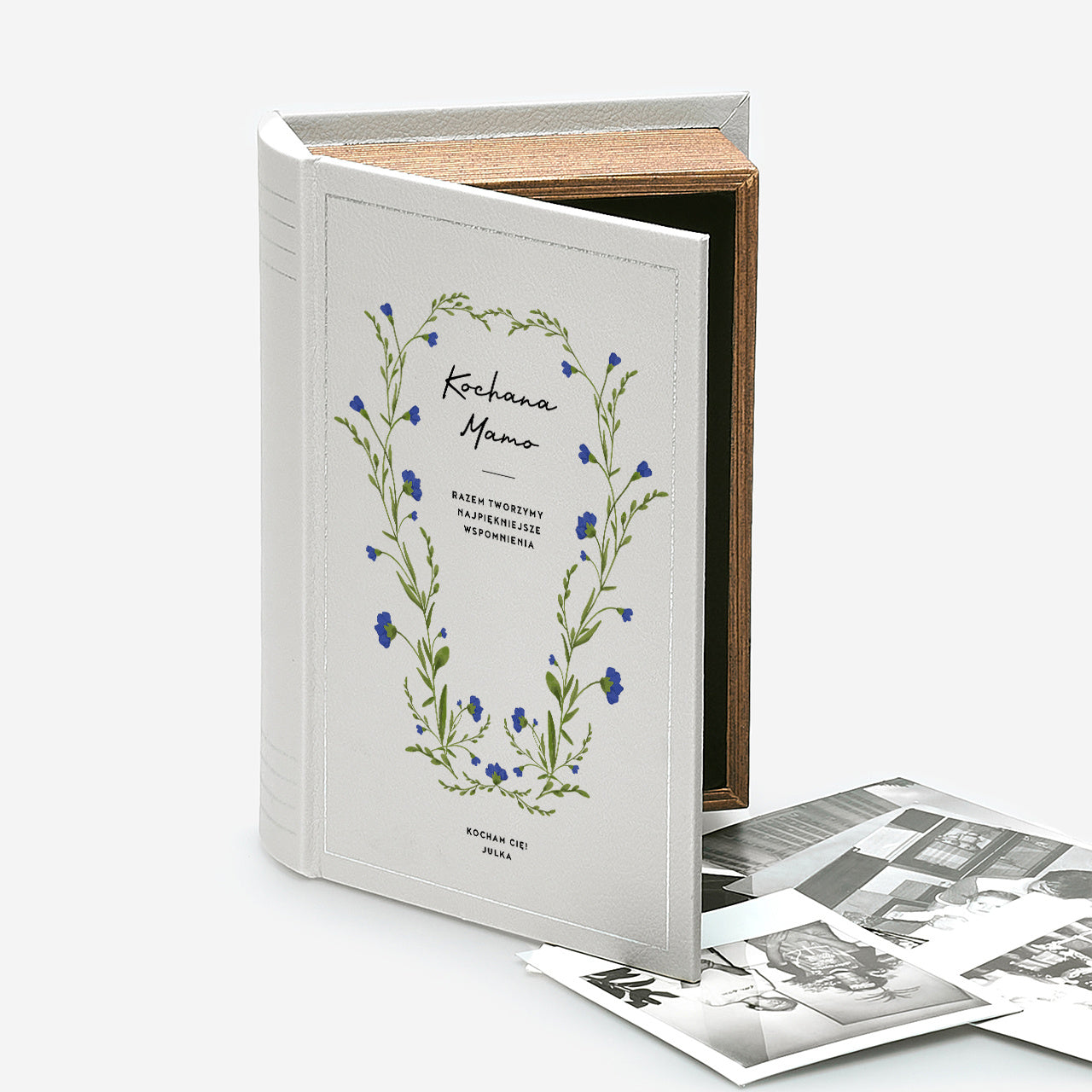 Pudełko w kształcie książki - elegancki prezent z okazji Dnia Mamy prezent dla mamy na Dzień Mamy
