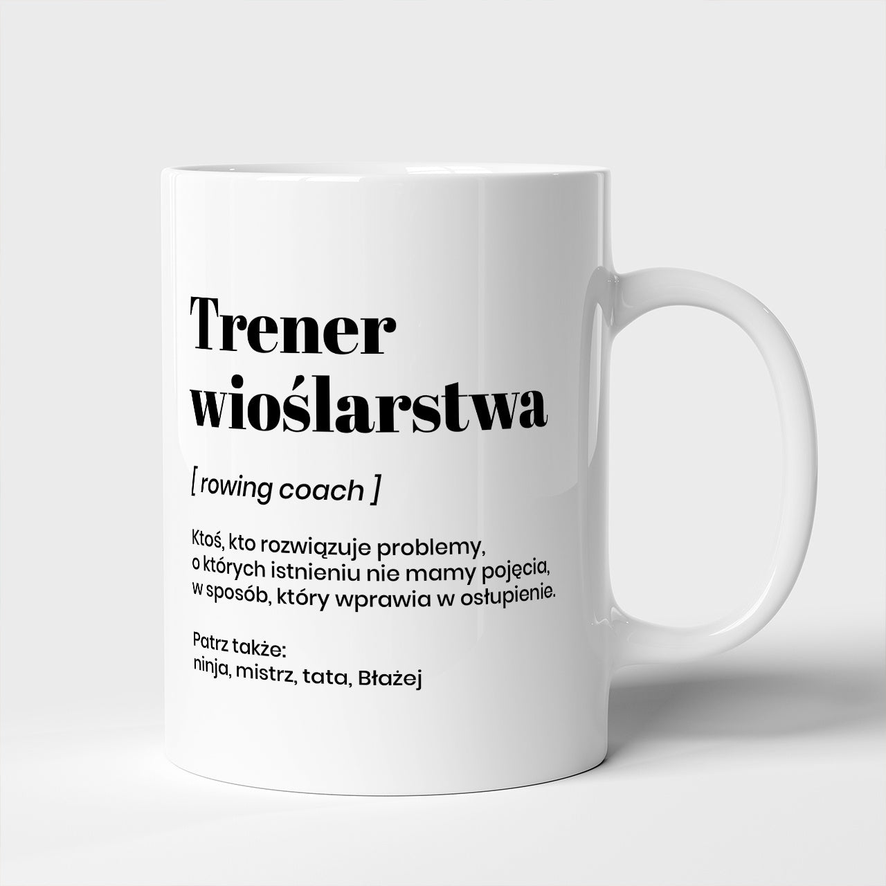 Personalizowany kubek - prezent dla trenera wioślarstwa