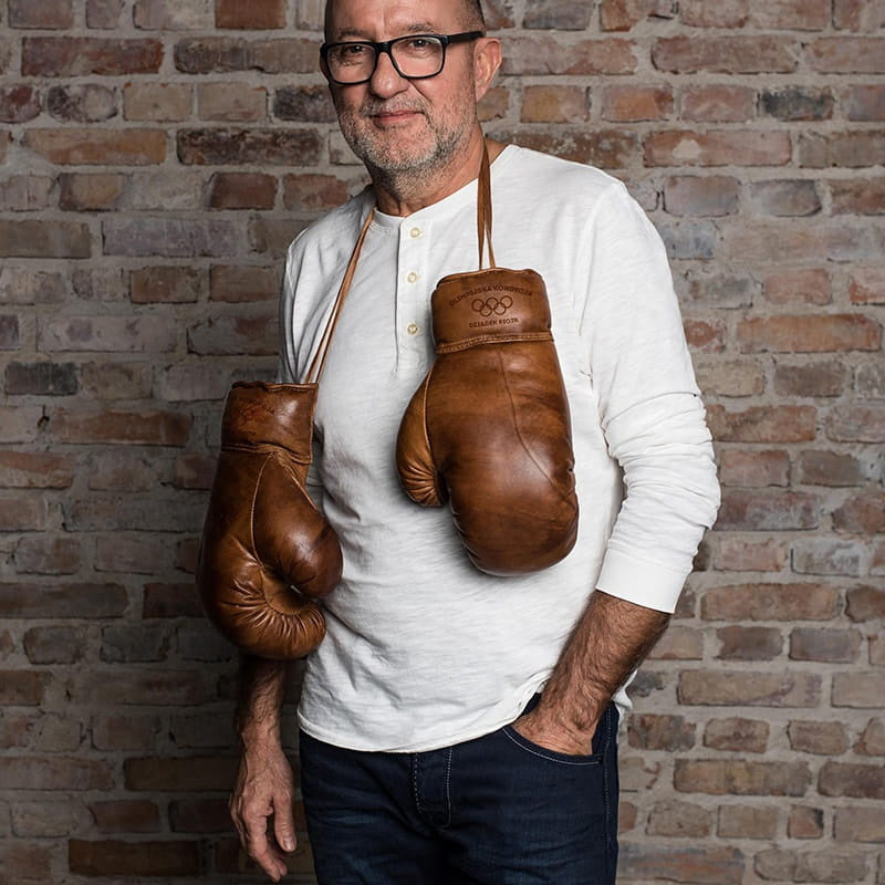 Skórzane rękawice bokserskie - oryginalny prezent dla dziadka