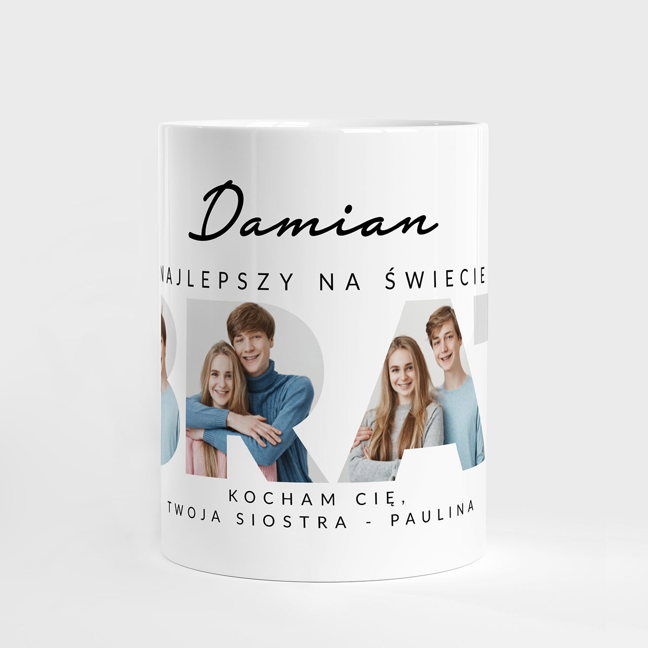 Kubek ze zdjęciami dla brata - Najlepszy Brat