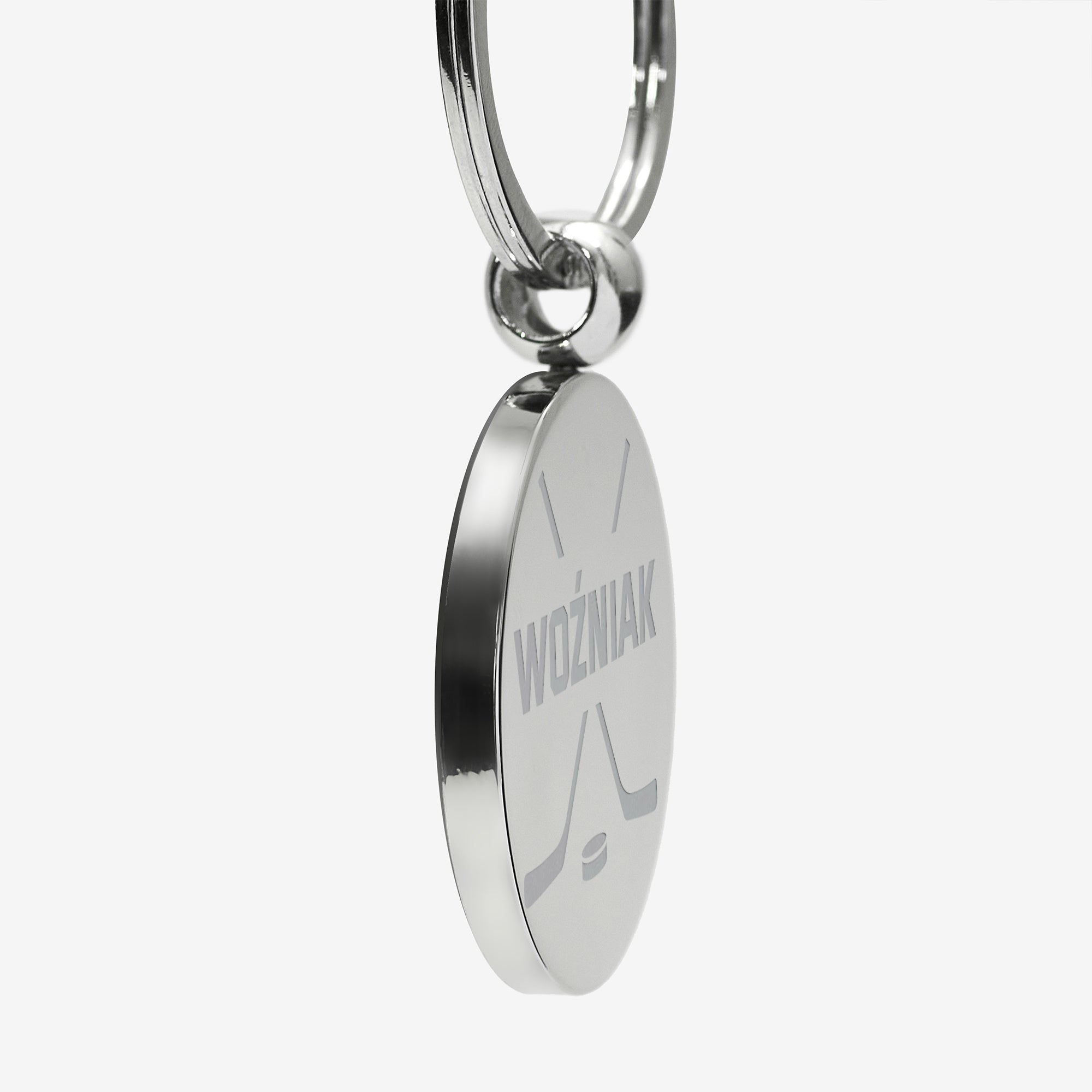 Brelok dla fana hokeja brelok dla hokeisty metalowy brelok personalizowany brelok prezent dla sportowca