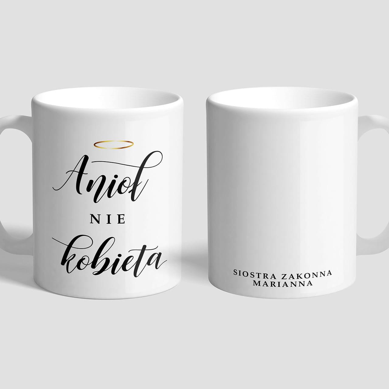 Personalizowany kubek - prezent dla zakonnicy kubek z nadrukiem personalizowany kubek prezent dla siostry zakonnej