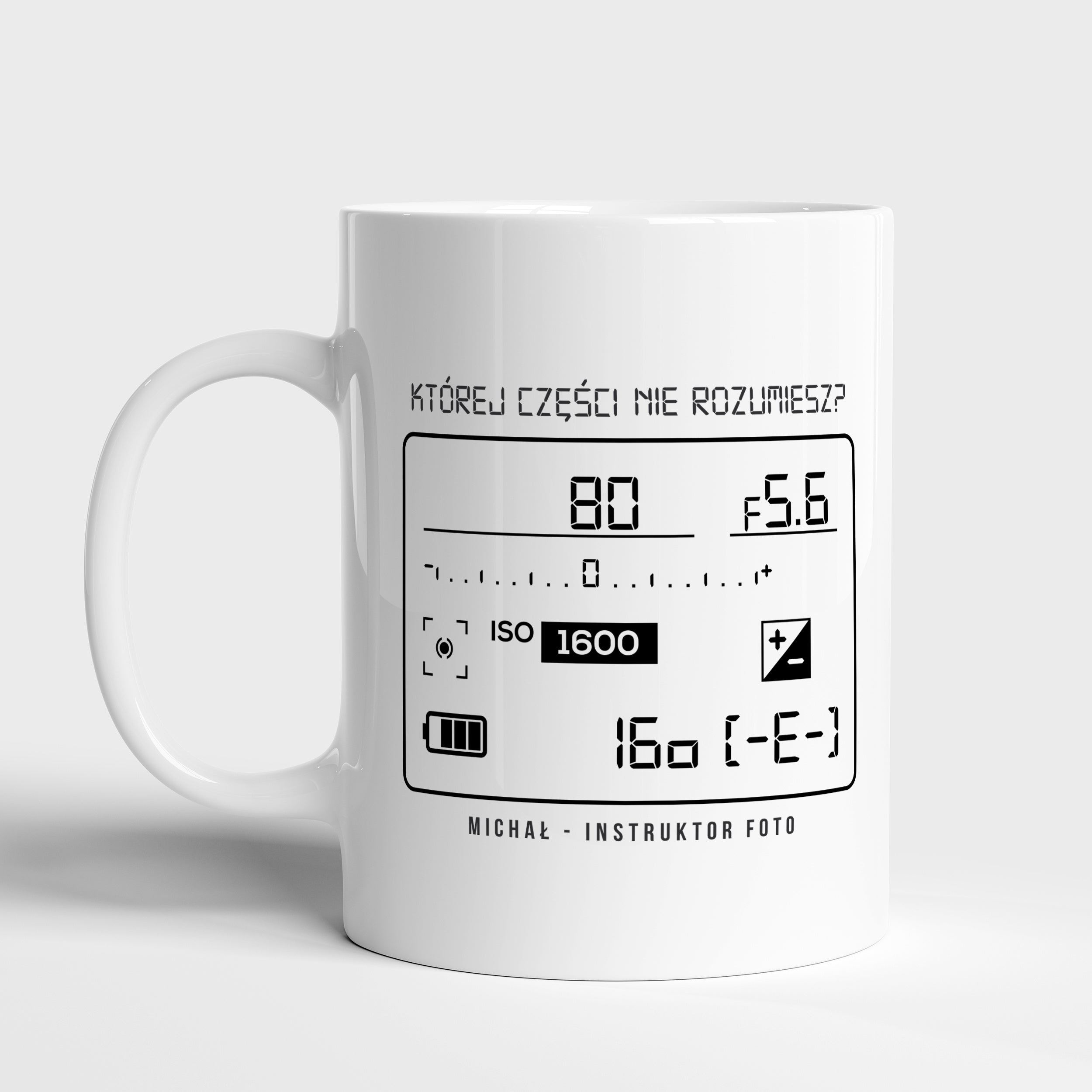 Kubek dla fotografa - Panel Kontrolny personalizowany kubek prezent dla fotografa gadżet dla fotografa