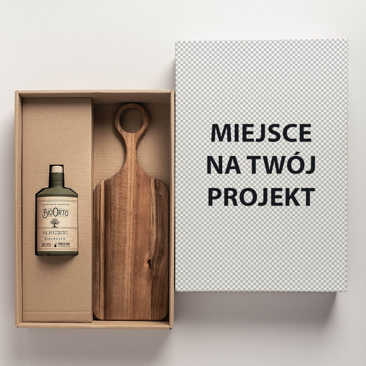 Deska akacjowa i włoska oliwa z Twoim projektem