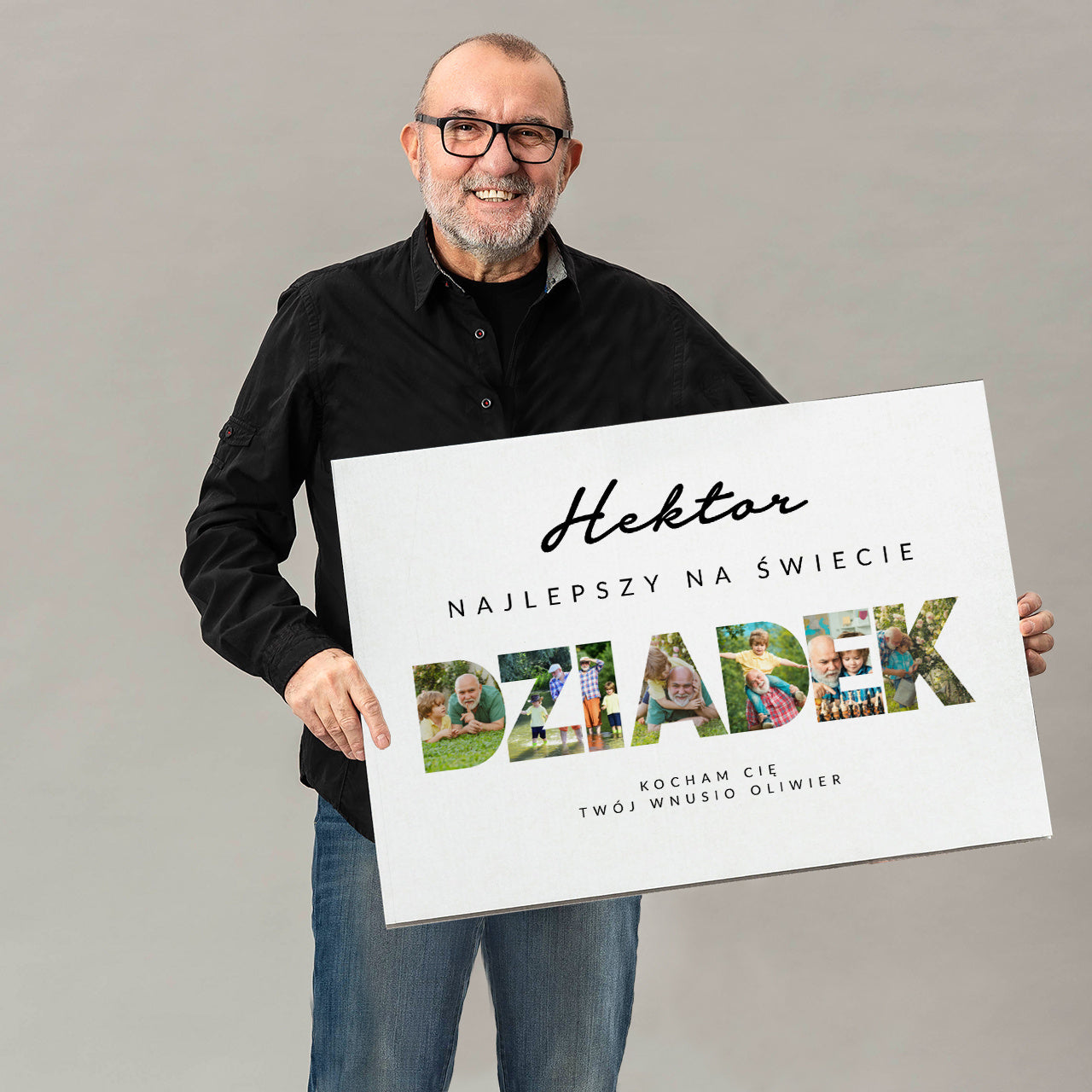 Personalizowana kartka XXL - duża kartka na Dzień Dziadka