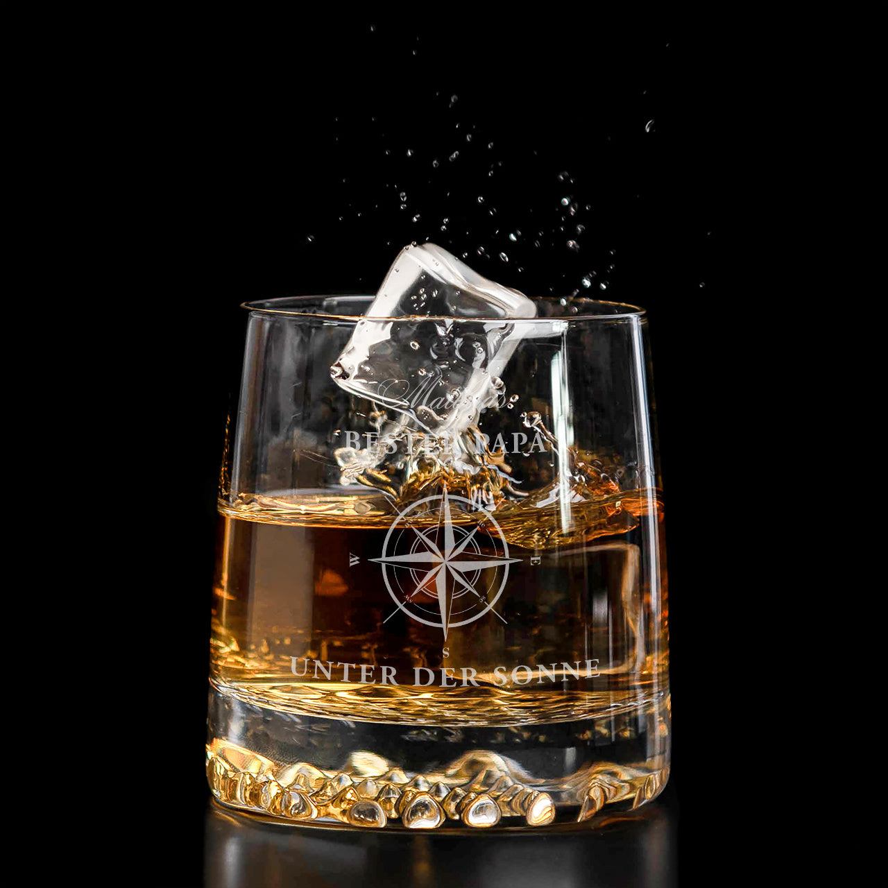 Whiskyglas KOMPASS Geschenk zum Vatertag