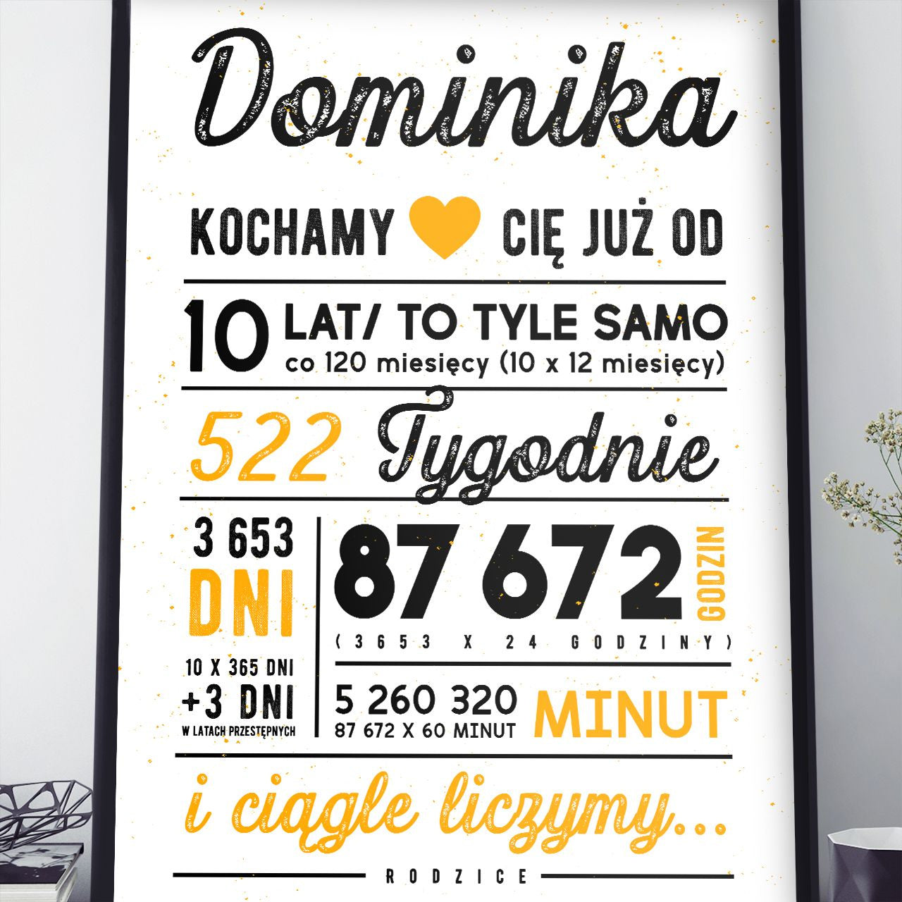 Personalizowany plakat dla dziewczynki