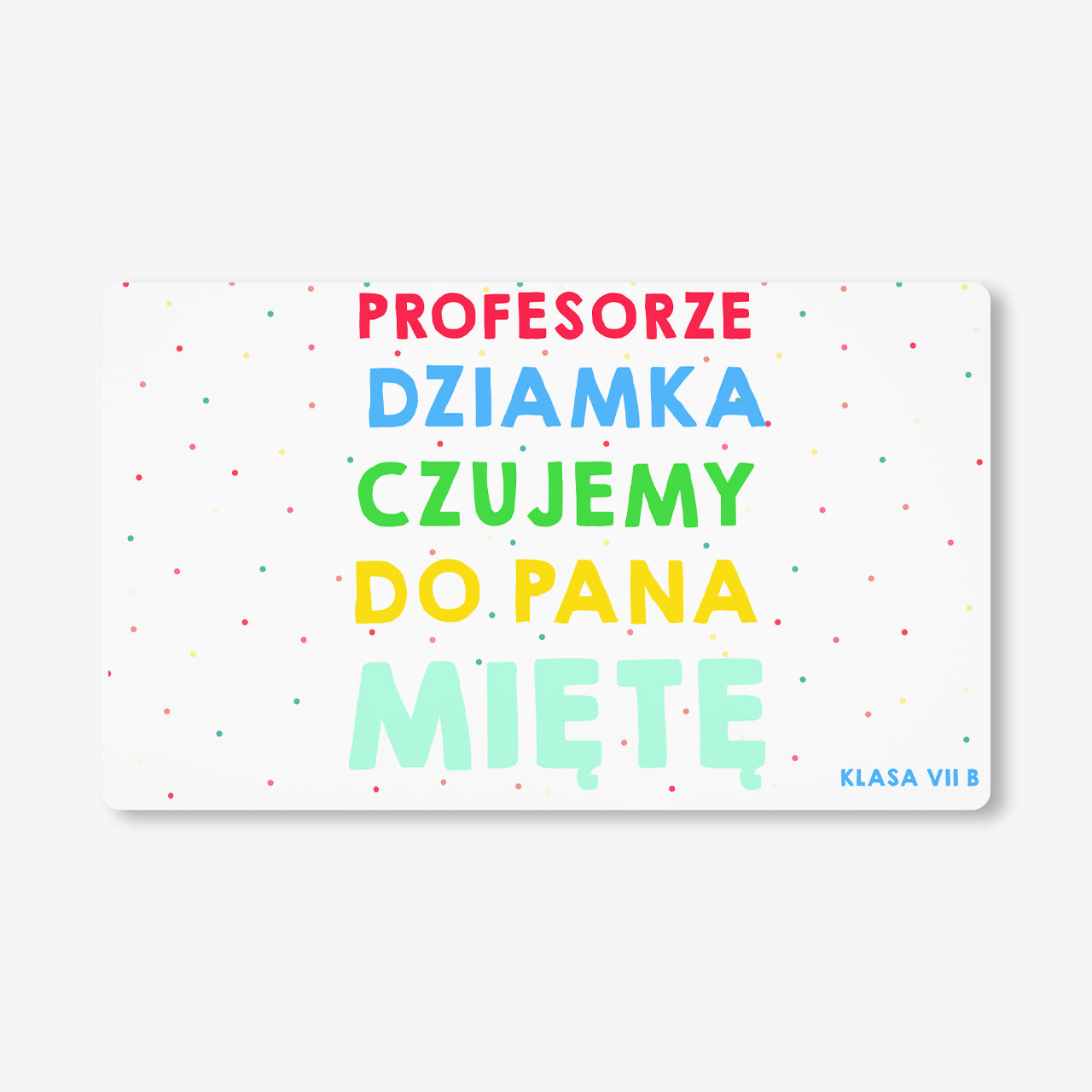 Opakowanie na miętówki/ cukierki z etykietą personalizowaną - upominek dla nauczyciela prezent dla nauczyciela
