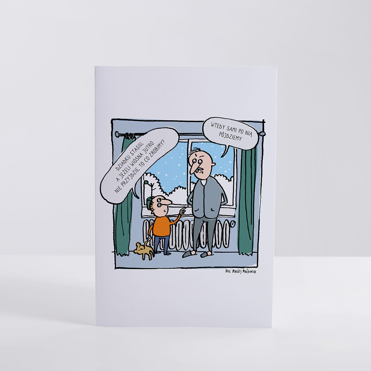 Śmieszna kartka na Dzień Dziadka - Zaradność