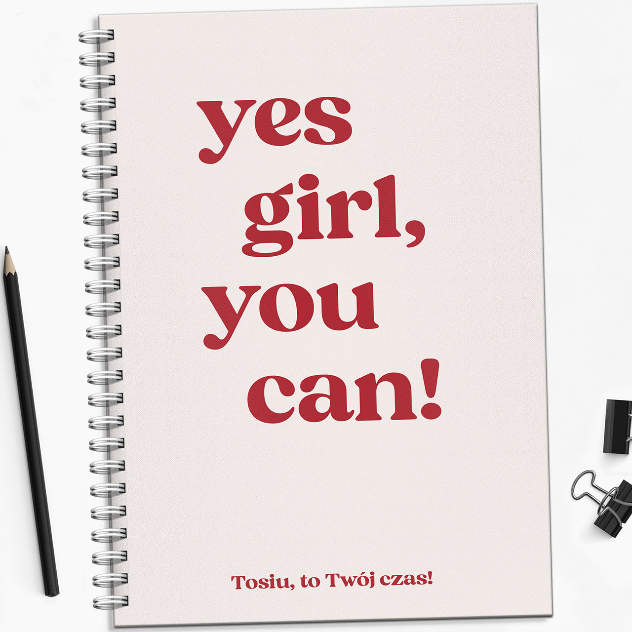 Notatnik personalizowany - prezent motywacyjny notes z grawerem prezent dla niej