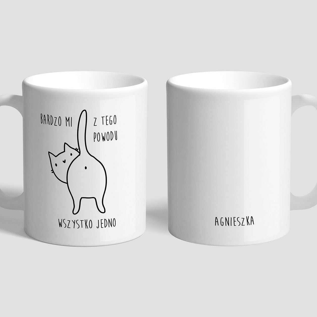 Kawa i personalizowany kubek - prezent dla miłośniczki kotów