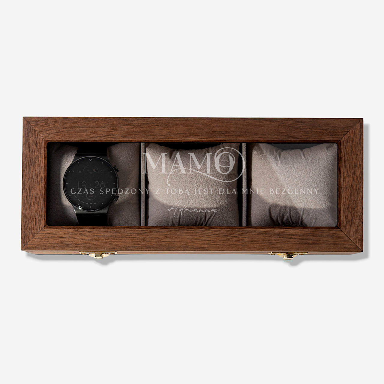 Personalizowany organizer na zegarki - elegancki prezent dla mamy