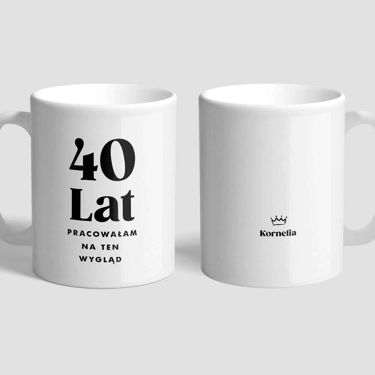 Ceramiczny kubek z personalizacją - prezent na 40 urodziny kubek z personalizacją na czterdziestkę 