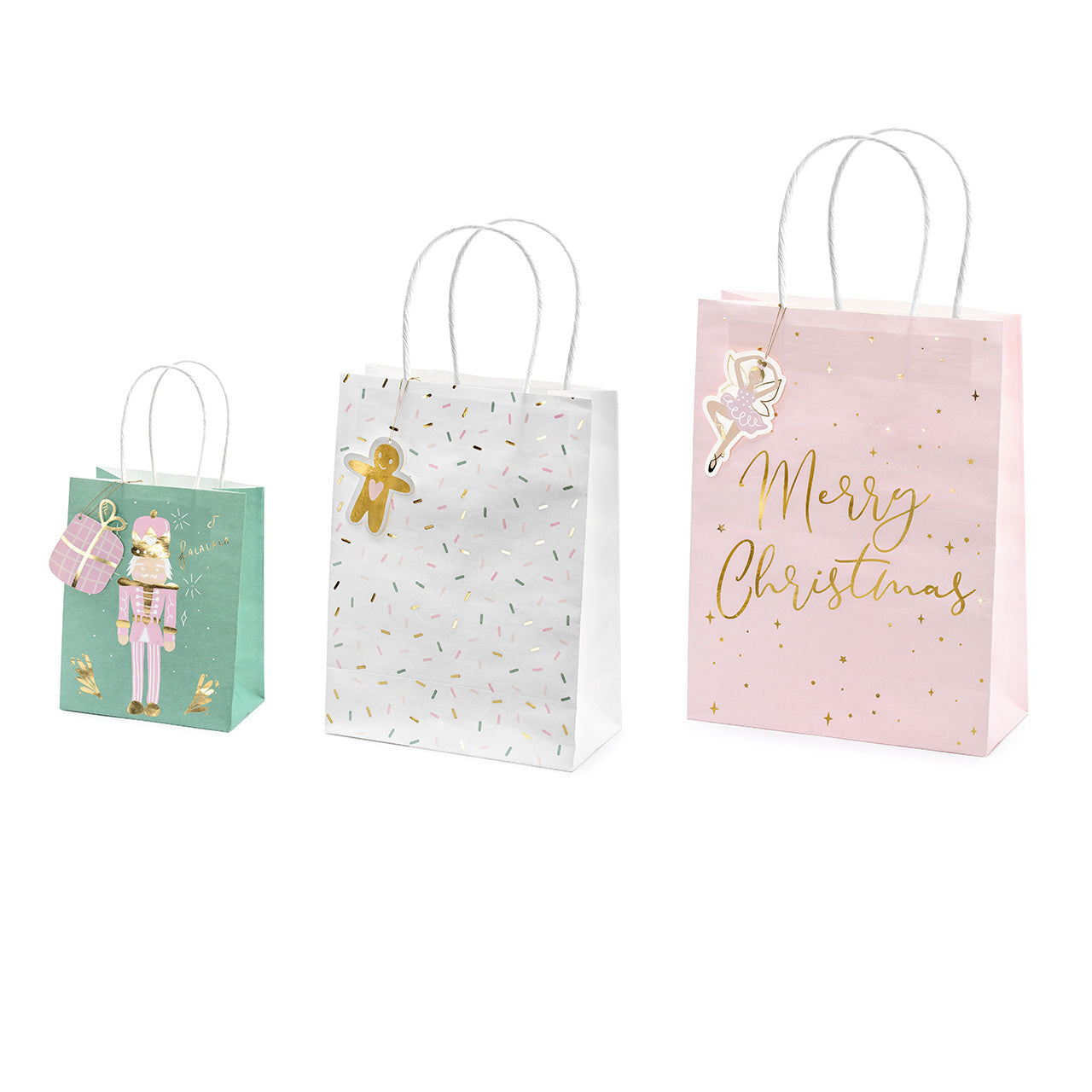 Torebeczki na prezenty świąteczne 3szt. 