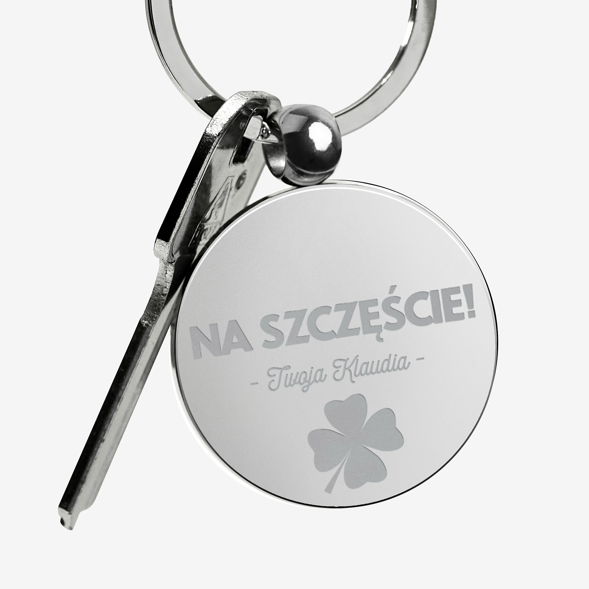 Brelok czterolistna koniczyna - prezent na szczęście