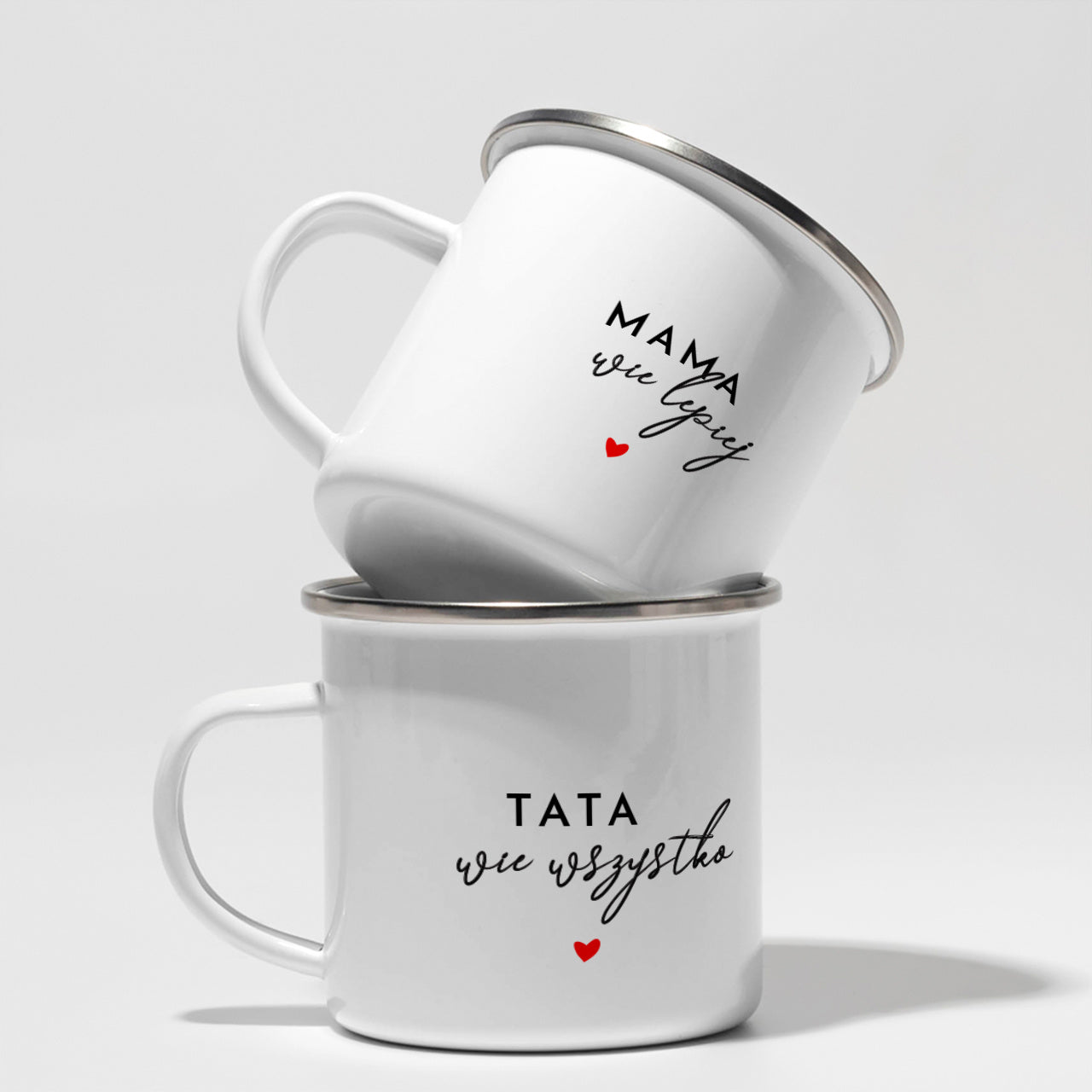 Zestaw kubków emaliowanych - pomysł na prezent dla rodziców