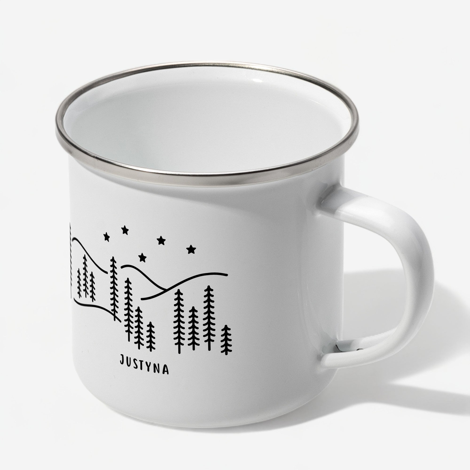 Personalizowany kubek emaliowany - biwakowy
