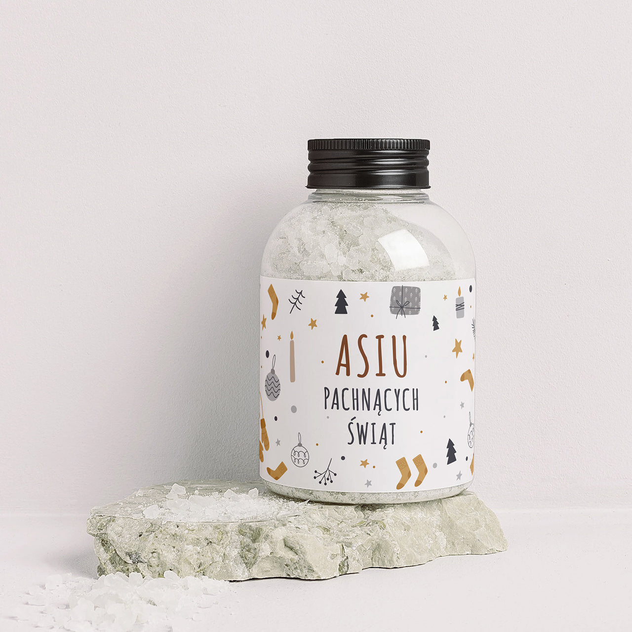 Personalizowana sól do kąpieli - Pachnących Świąt