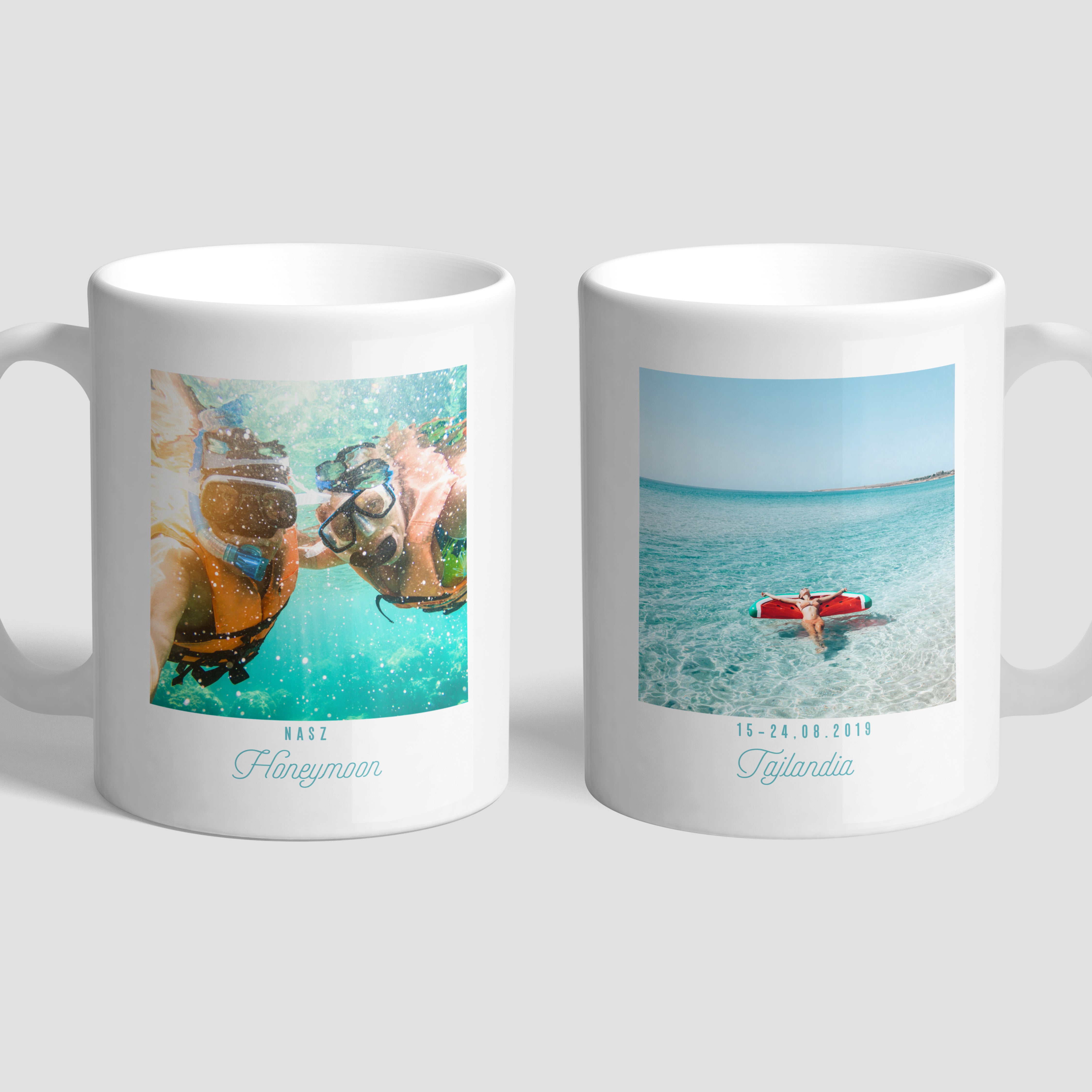 Fotokubek - Miesiąc Miodowy - upominek dla ukochanej prezent na rocznicę ślubu personalizowany kubek