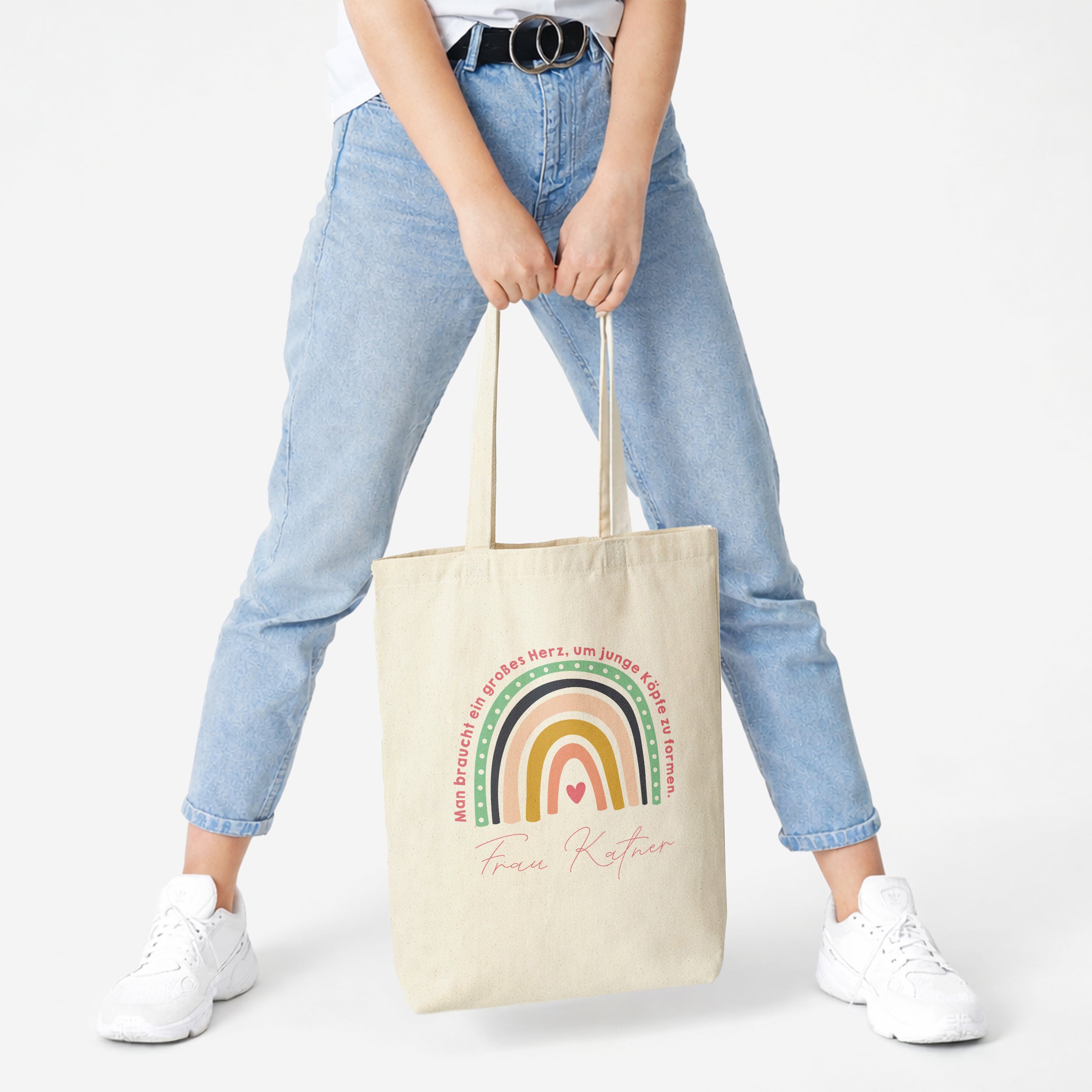 Personalisierte Tasche für Erzieherin – Großes Her